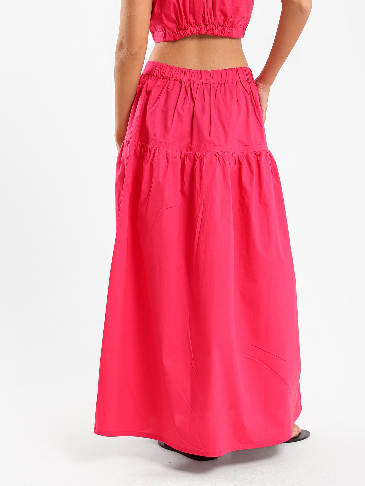 Tiered Design Maxi Skirt