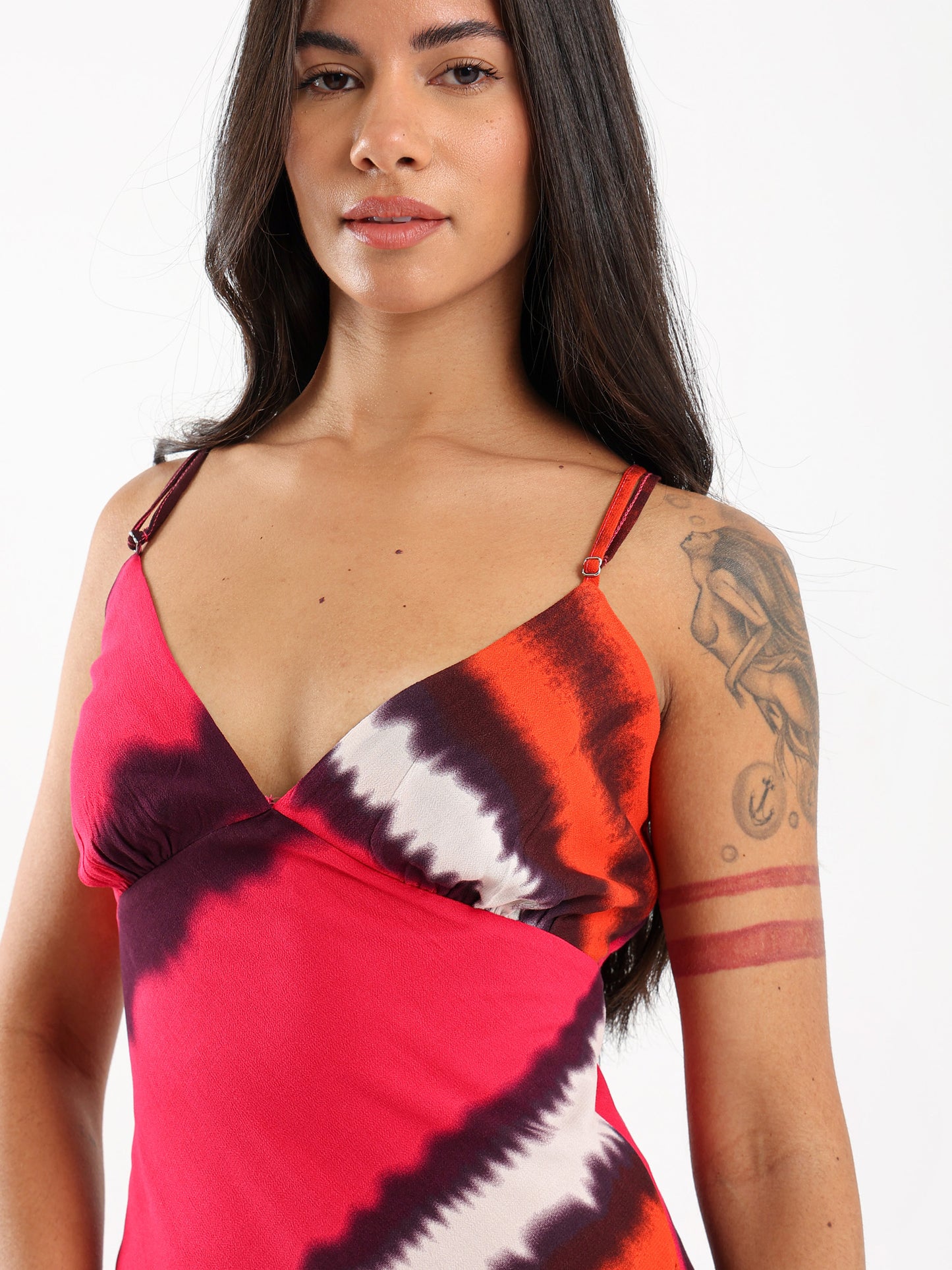 Strapless V-Neck Dress