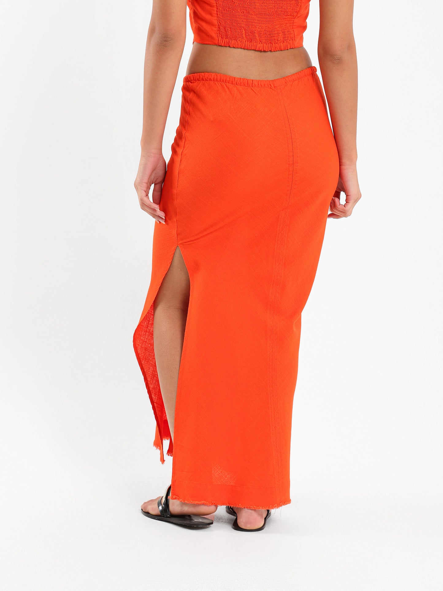 Slit Side Maxi Skirt