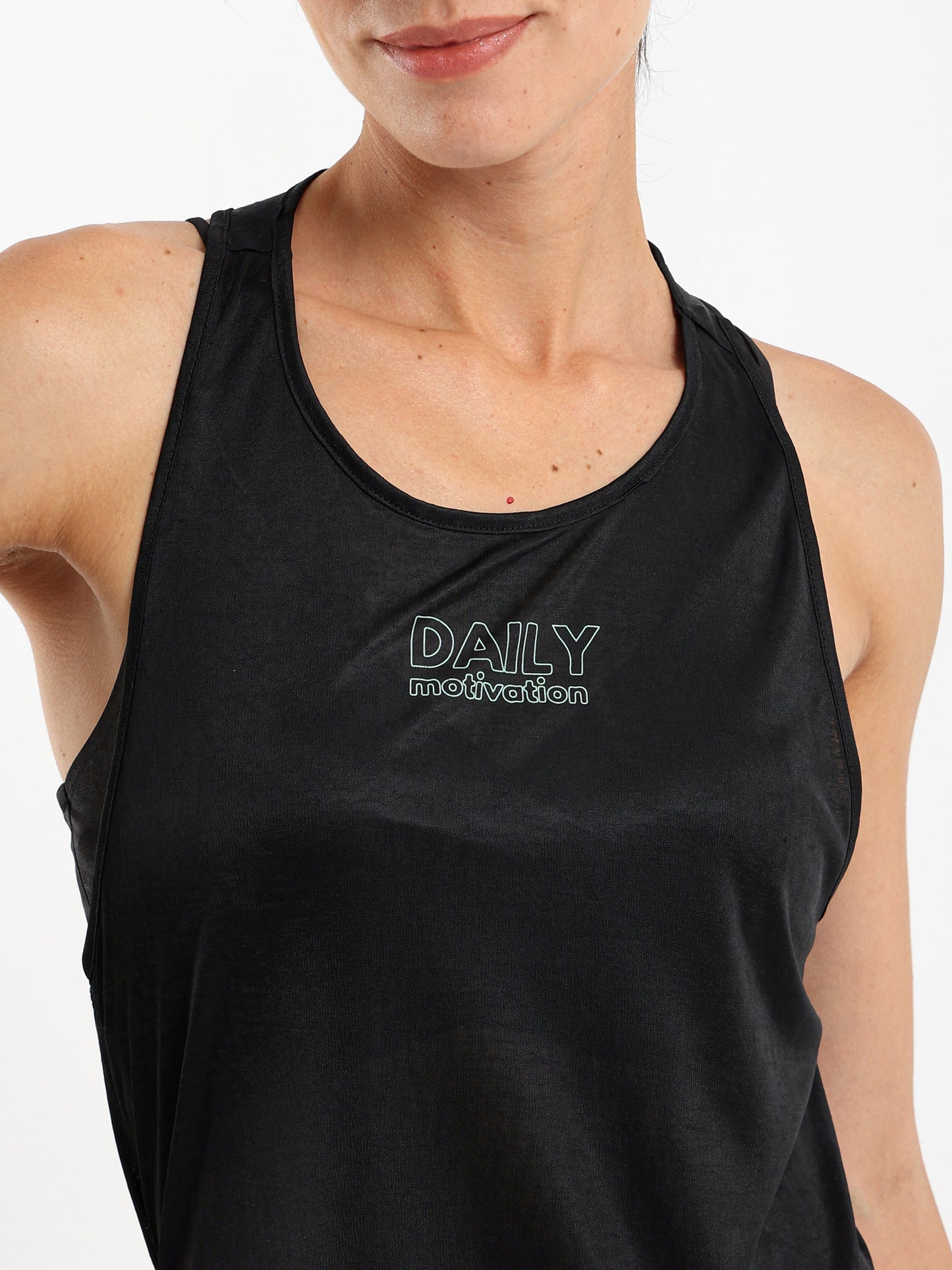 Daily Print Sleeveless Sports Tee
