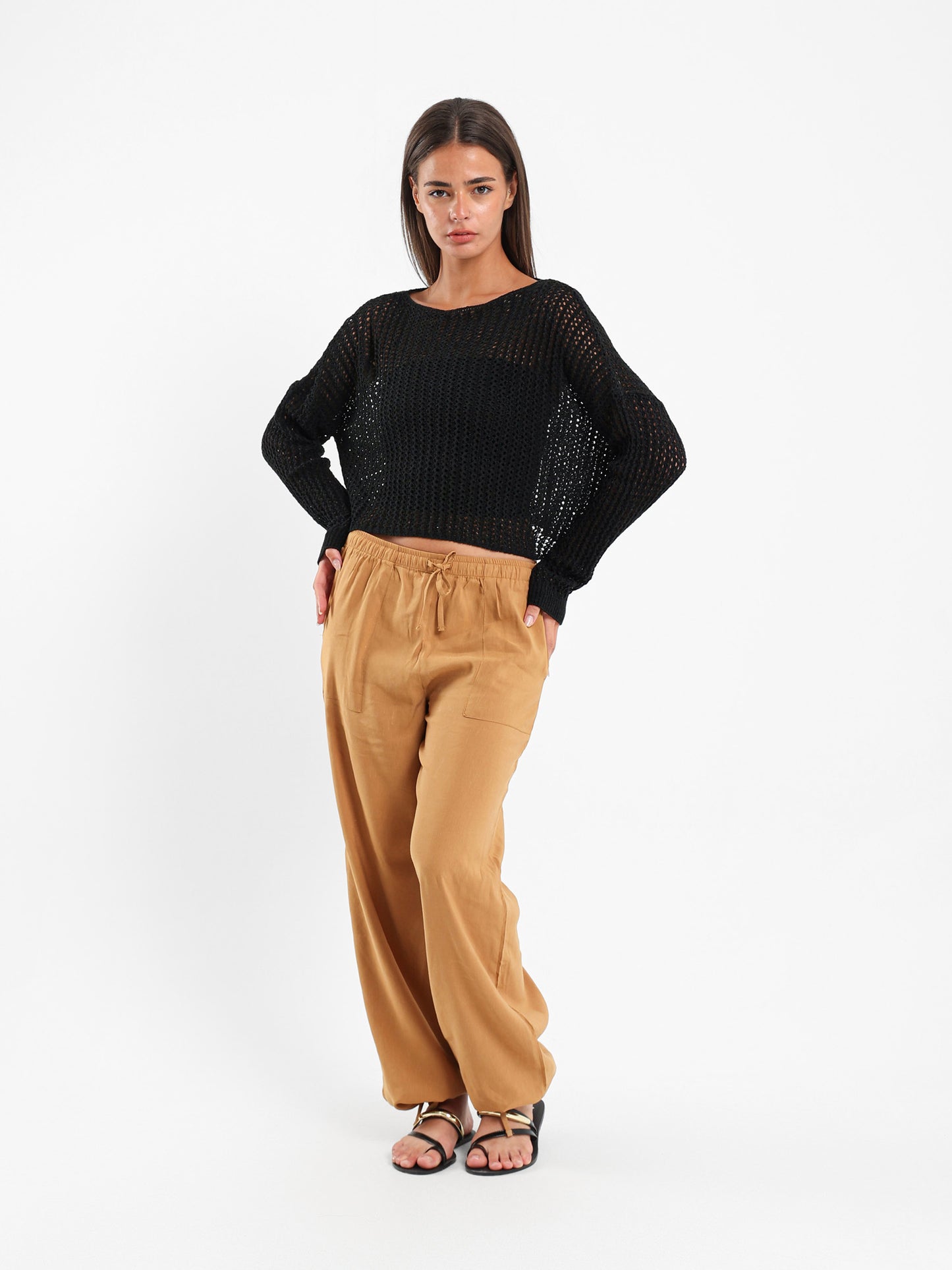 Tricot Loose Fit Knit Top