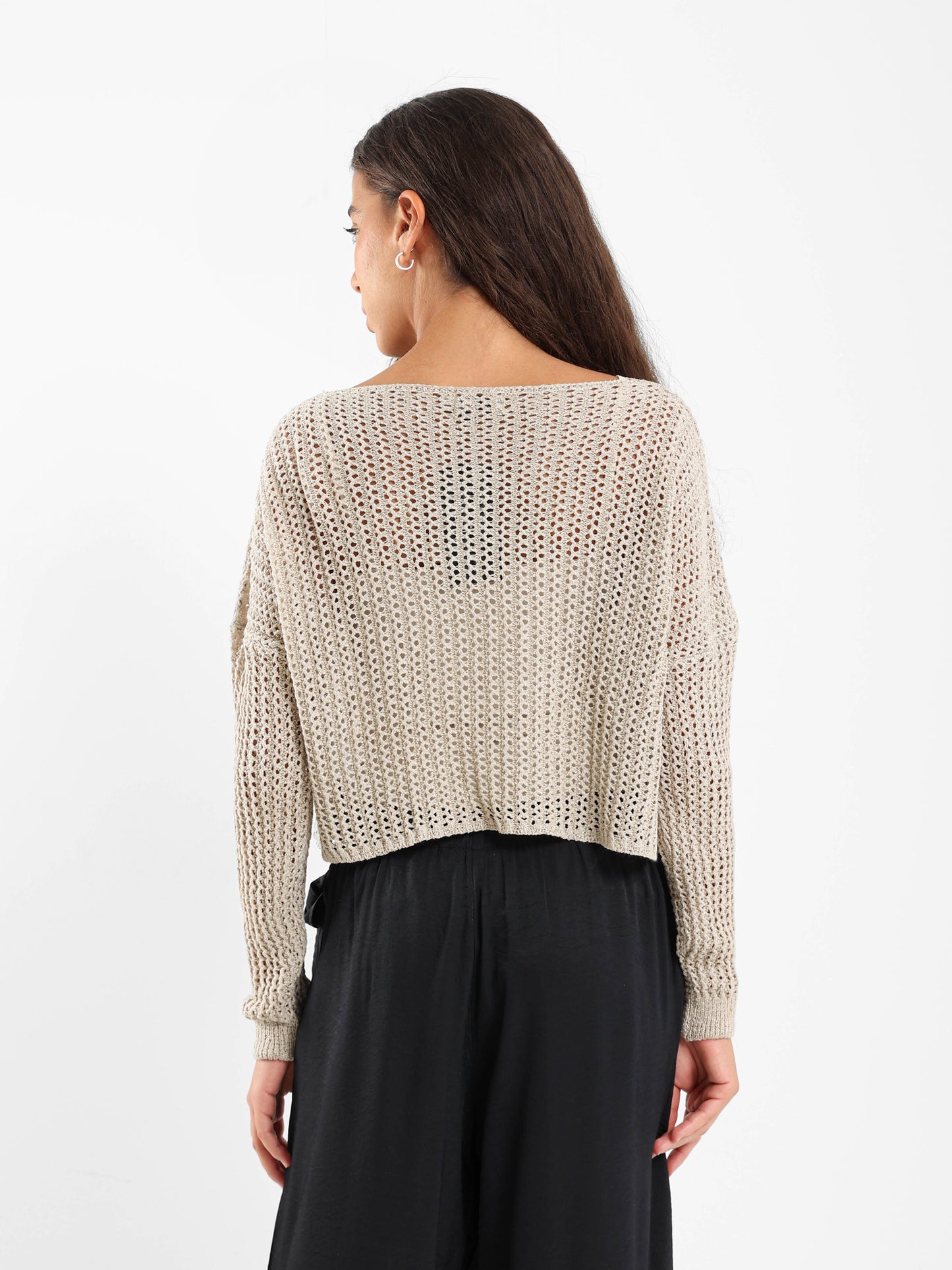Tricot Loose Fit Knit Top