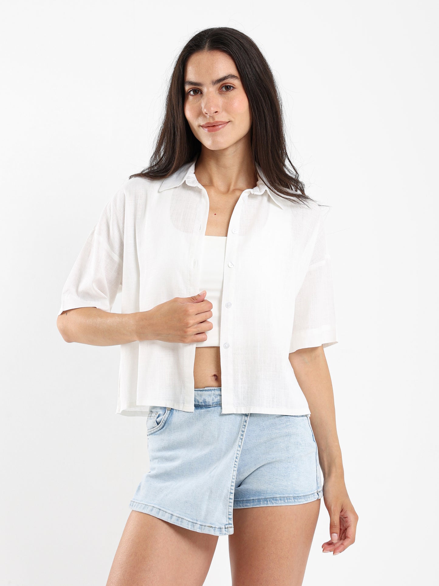 Short-Sleeve Button-Up Shirt