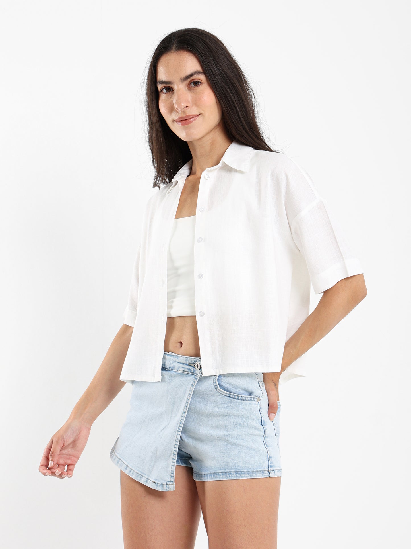 Short-Sleeve Button-Up Shirt