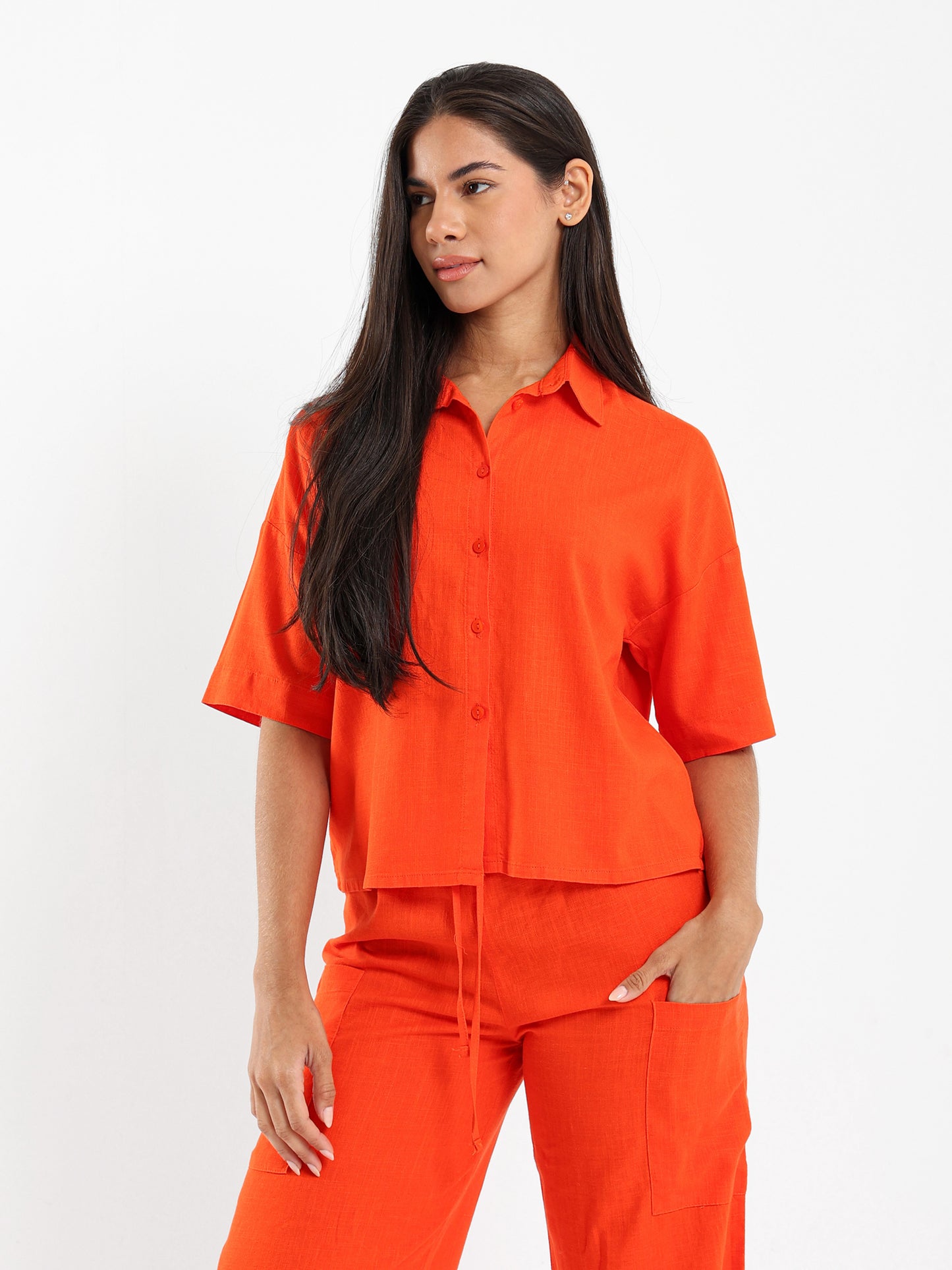 Short-Sleeve Button-Up Shirt