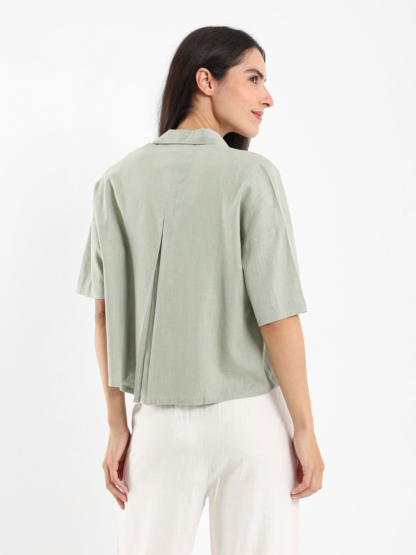 Short-Sleeve Button-Up Shirt