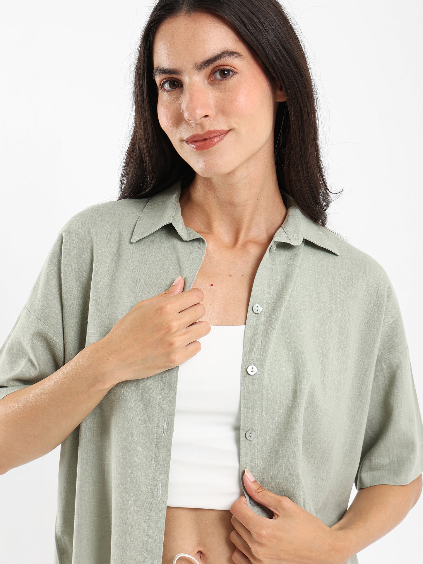 Short-Sleeve Button-Up Shirt