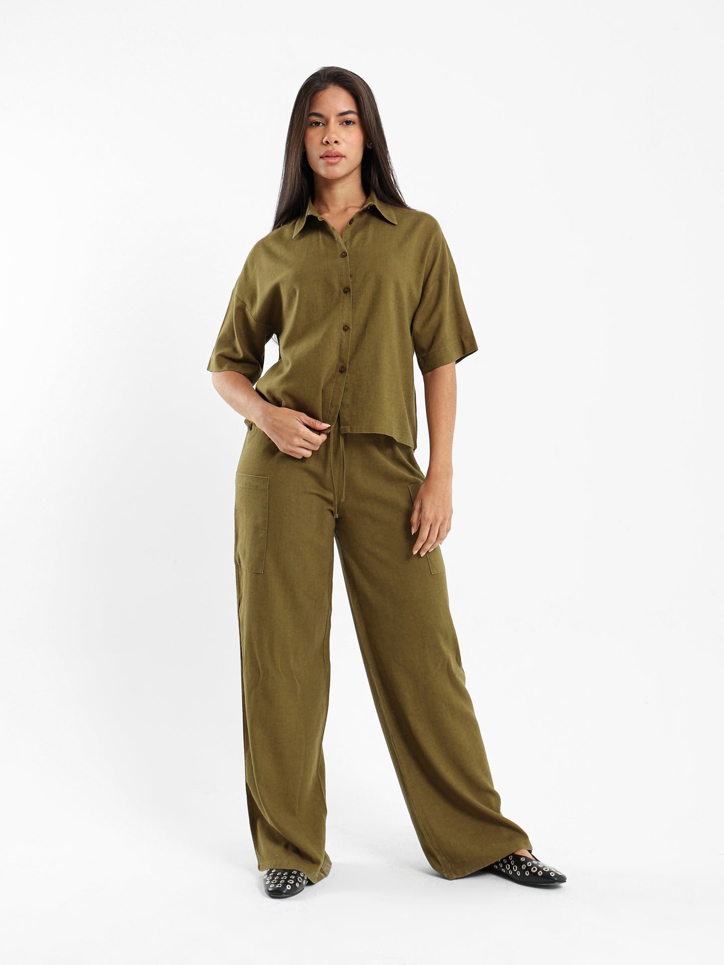 Short-Sleeve Button-Up Shirt