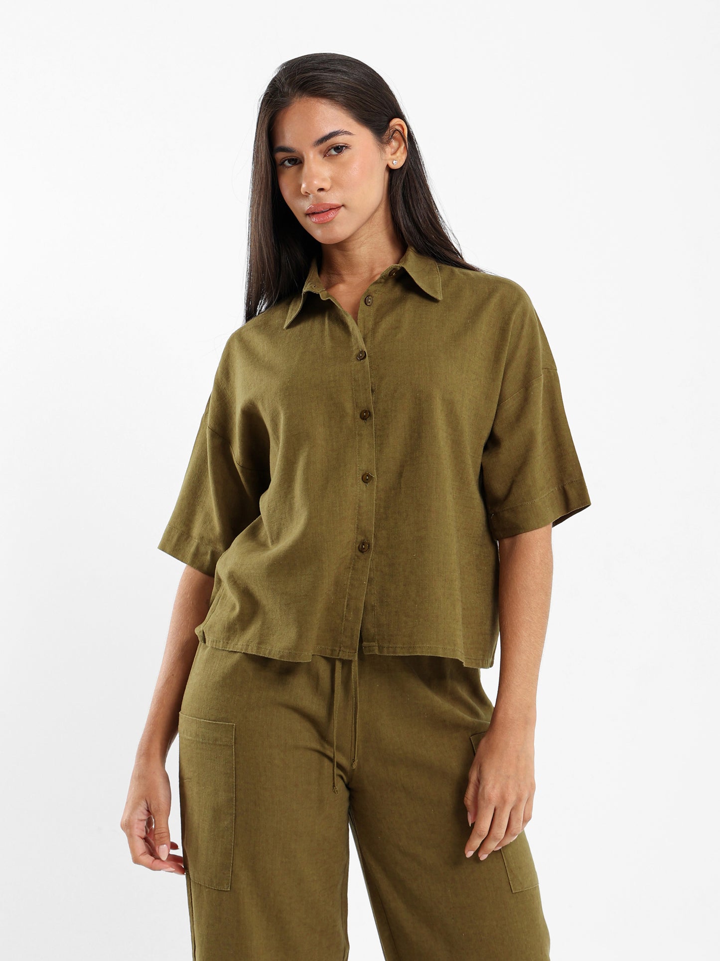 Short-Sleeve Button-Up Shirt