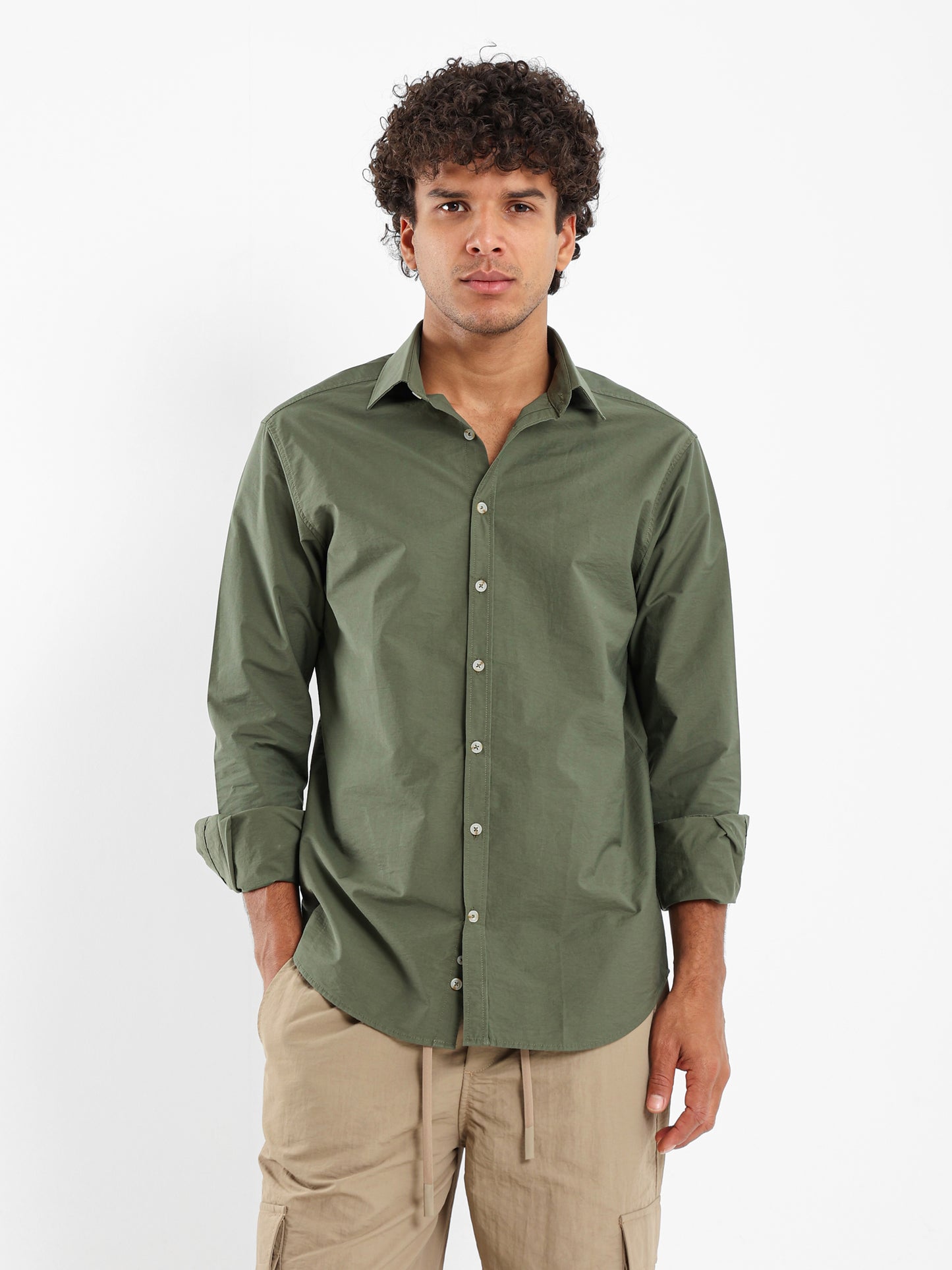 Relaxed Fit Long Sleeve Shirt