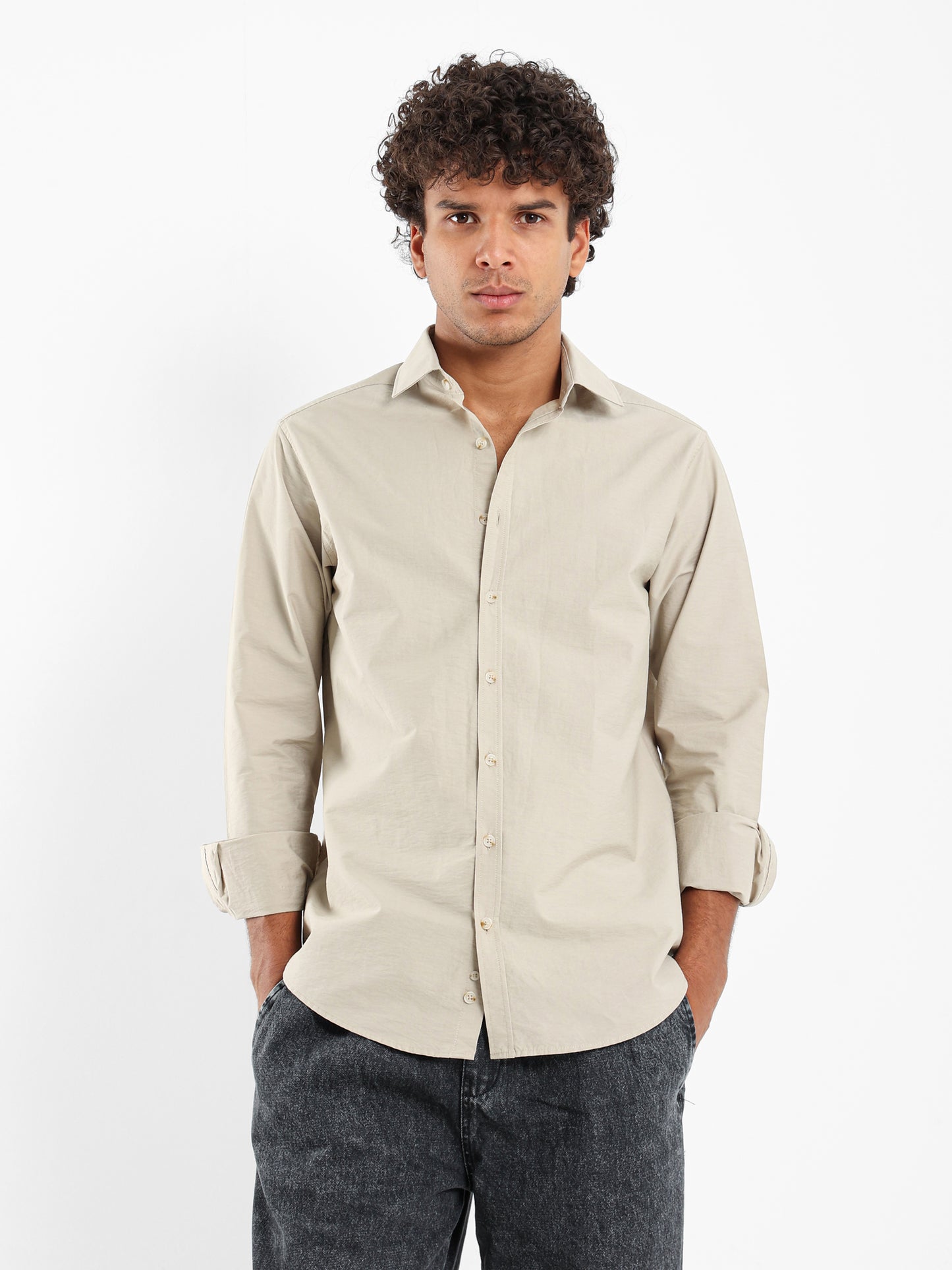 Relaxed Fit Long Sleeve Shirt
