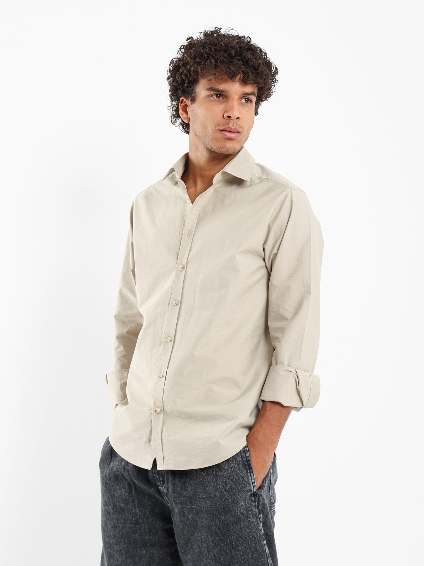 Relaxed Fit Long Sleeve Shirt