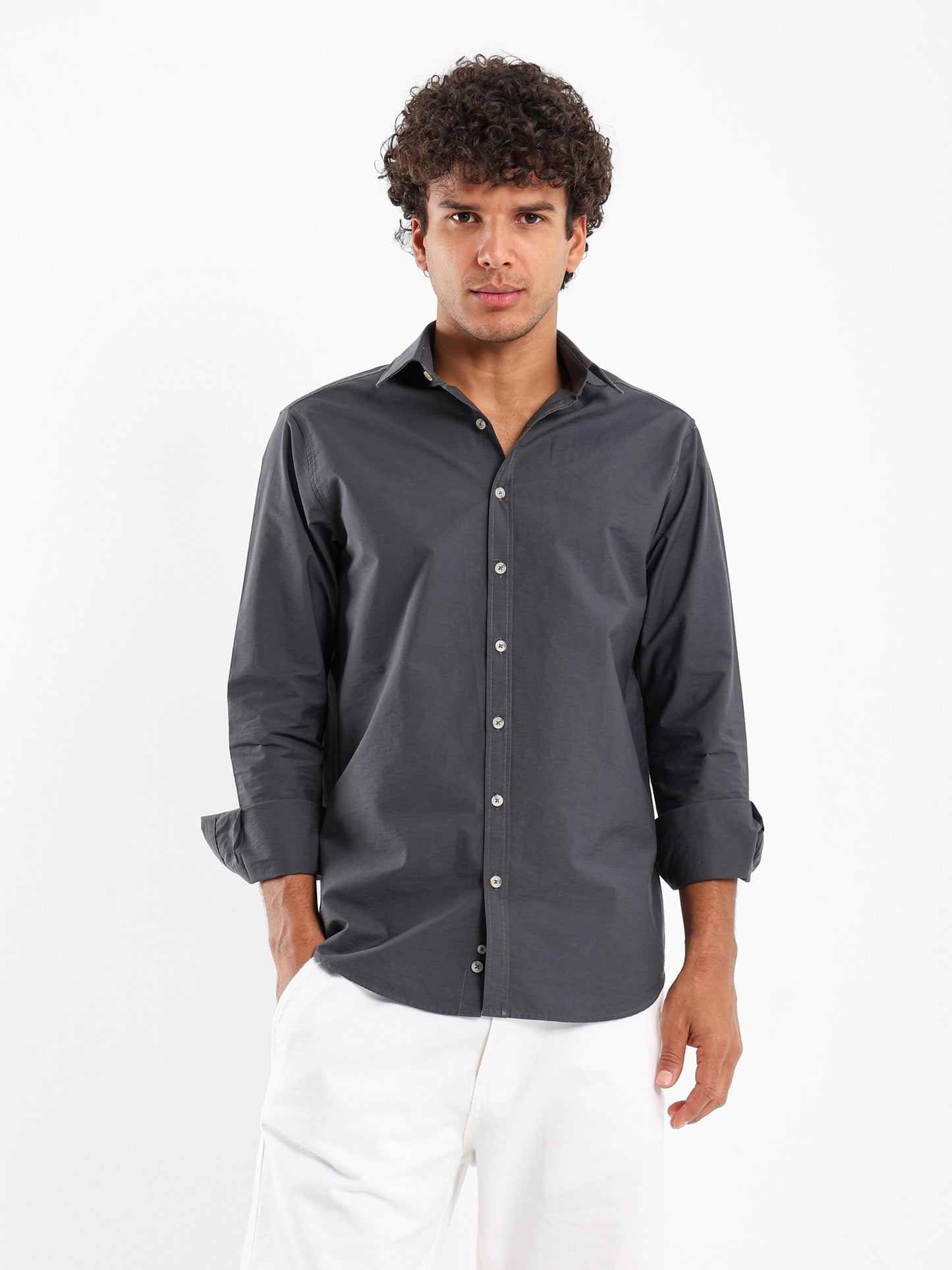 Relaxed Fit Long Sleeve Shirt