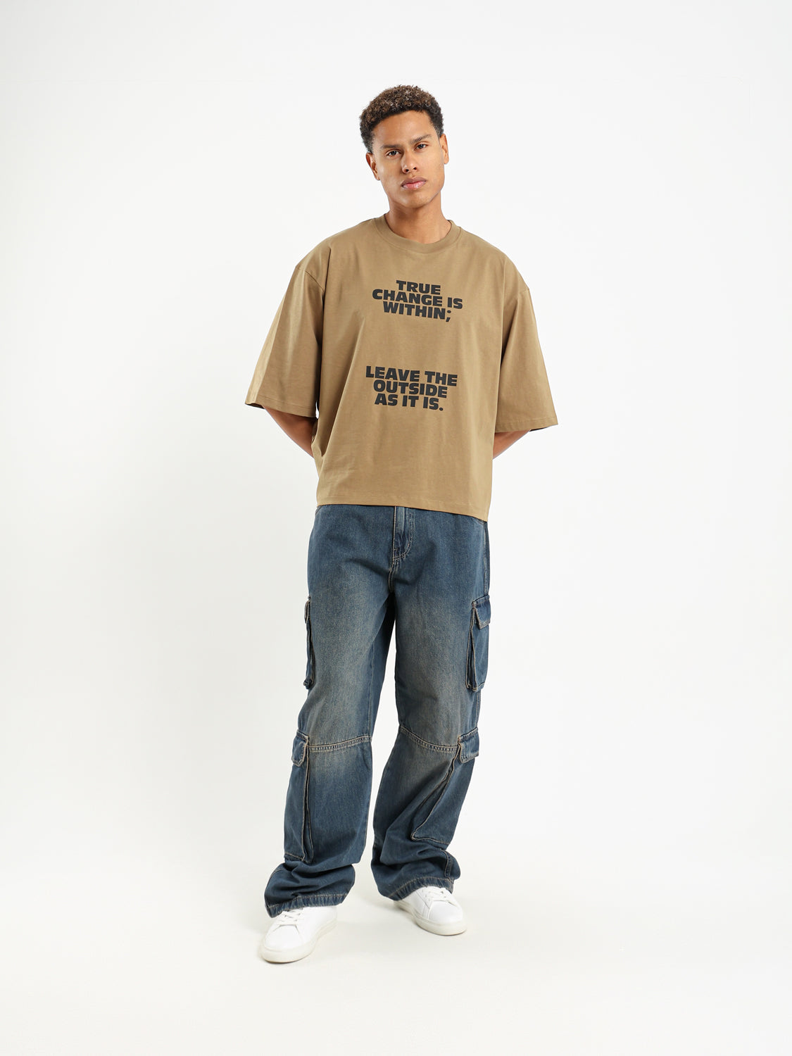 Leave The Outside Printed T-Shirt