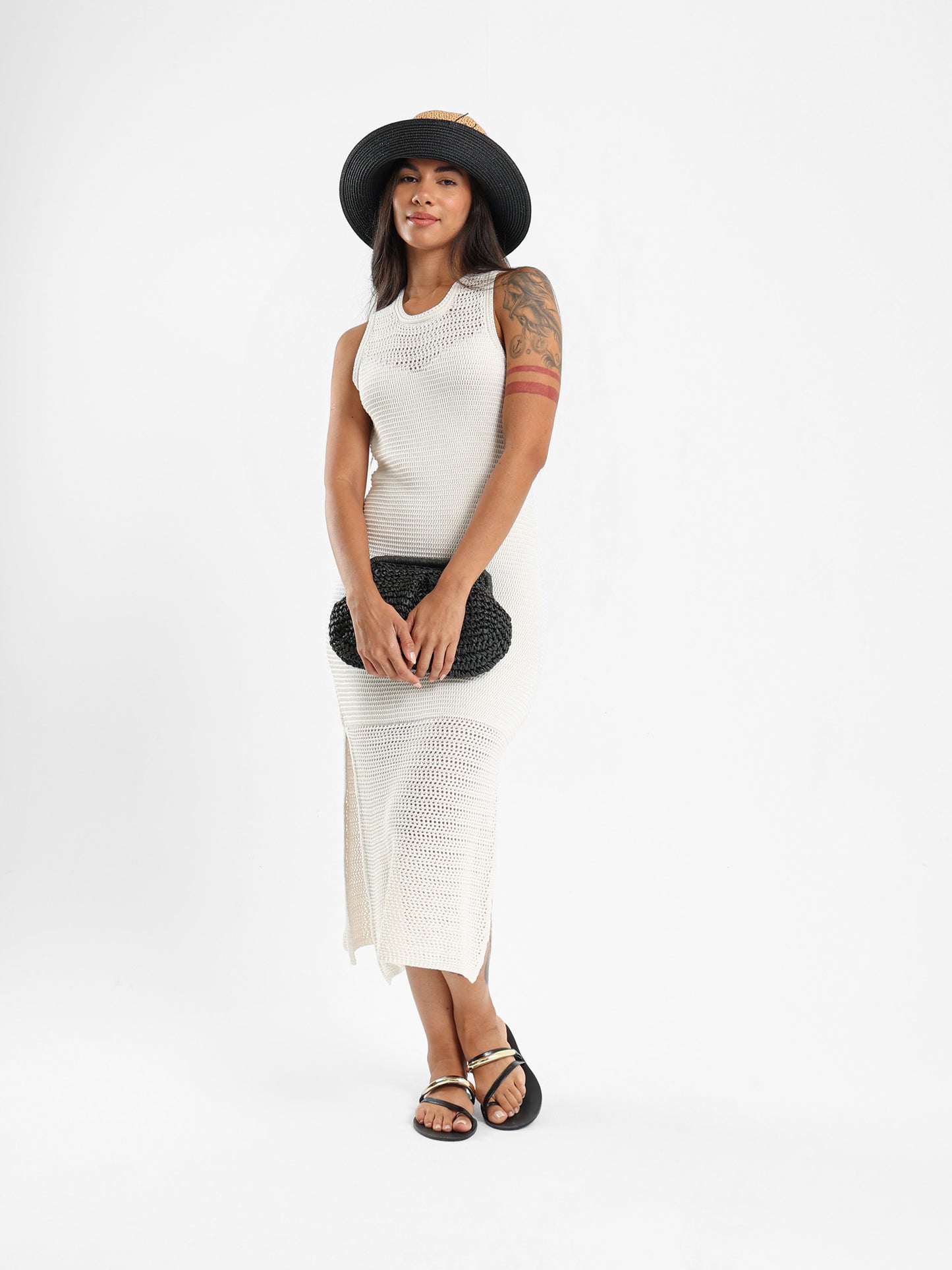 Sleeveless Maxi Dress With Slits