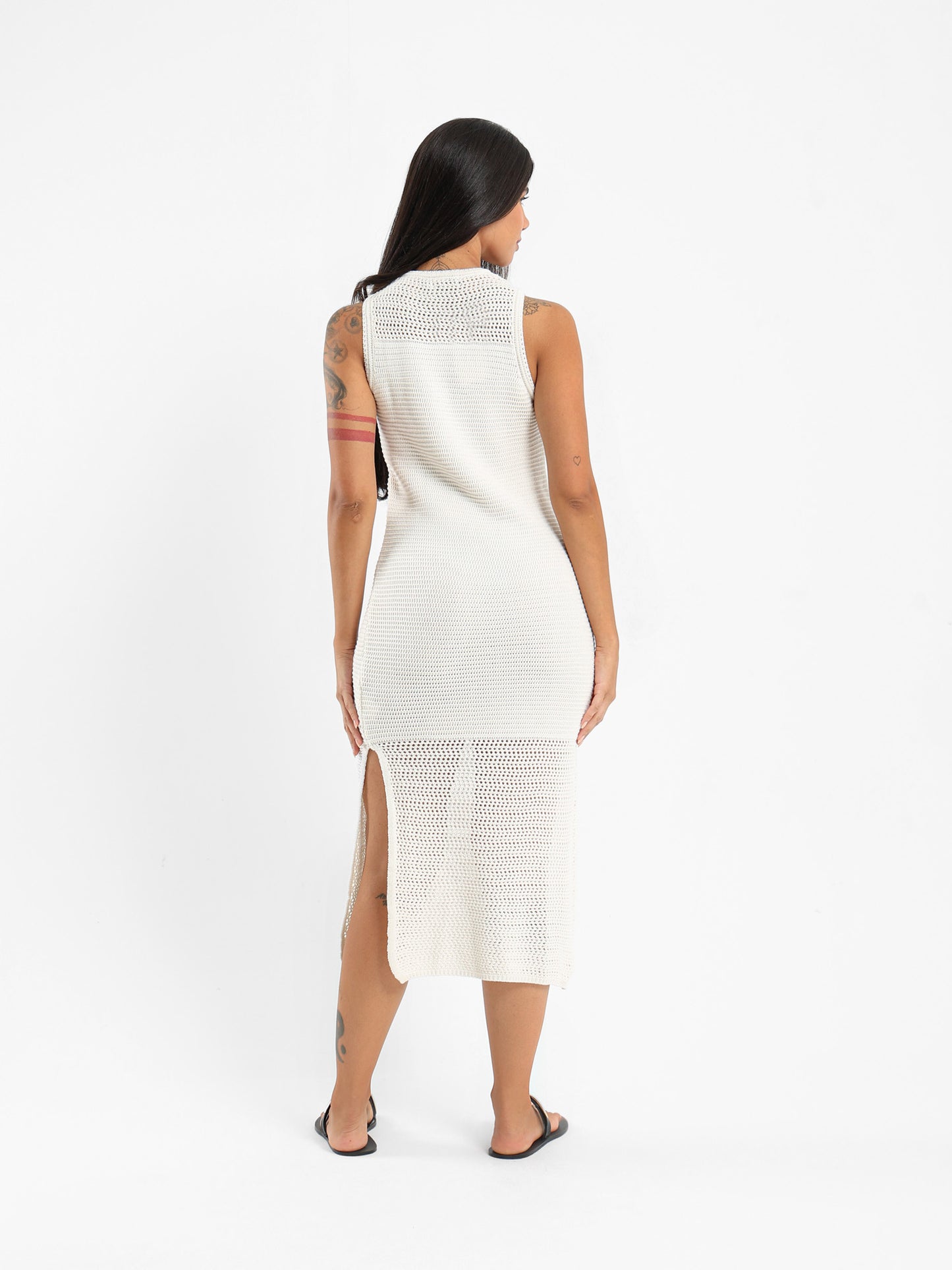 Sleeveless Maxi Dress With Slits