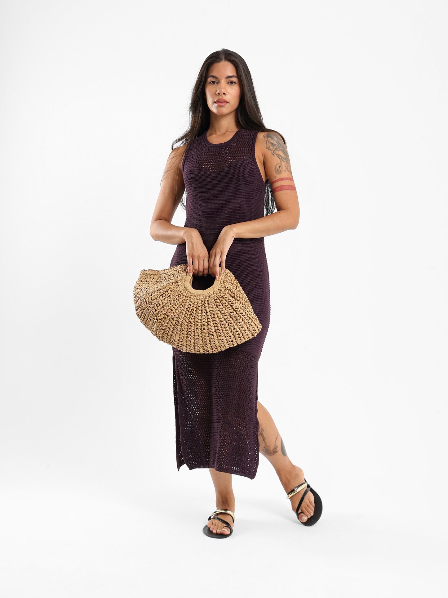 Sleeveless Maxi Dress With Slits