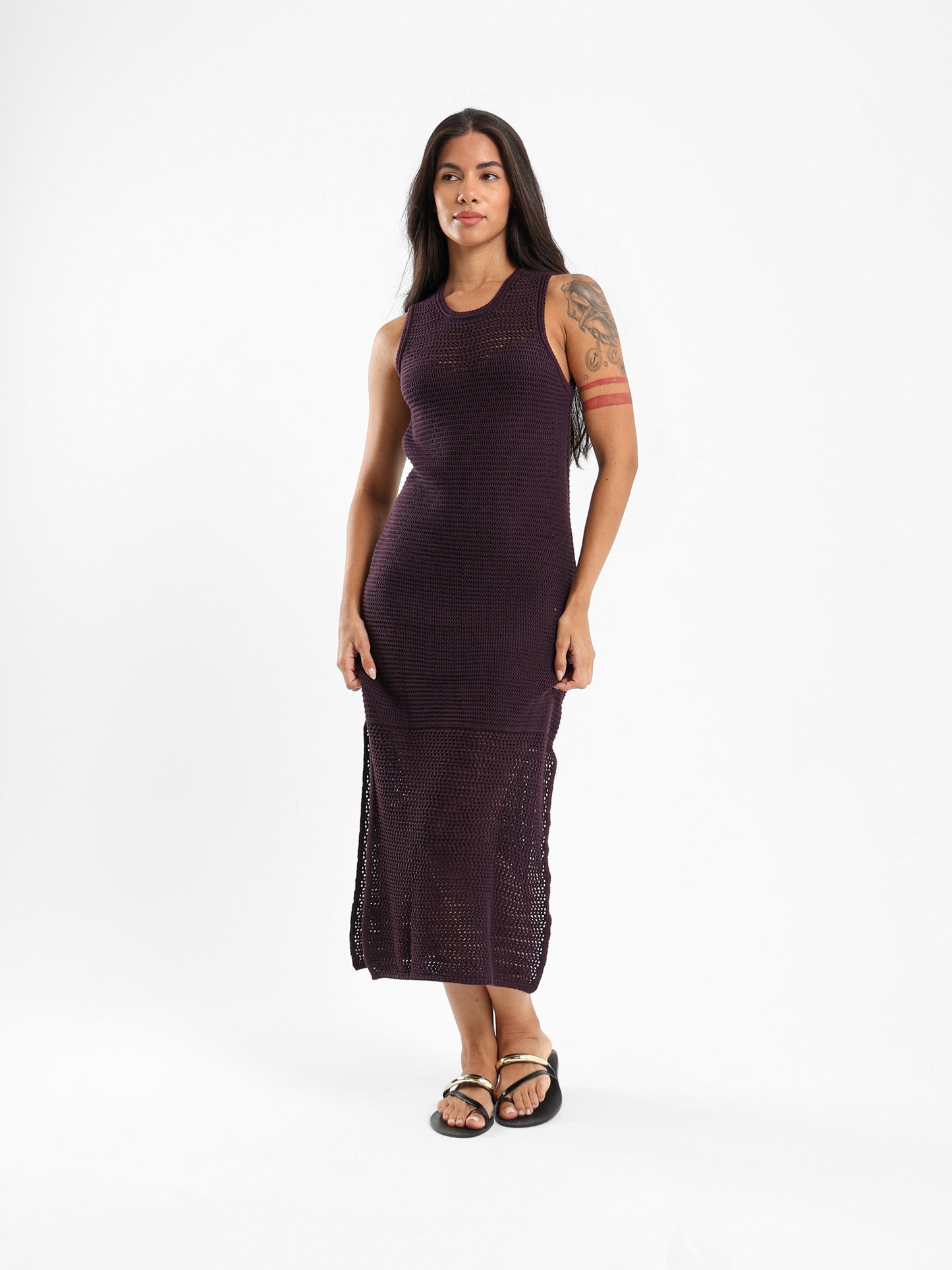 Sleeveless Maxi Dress With Slits