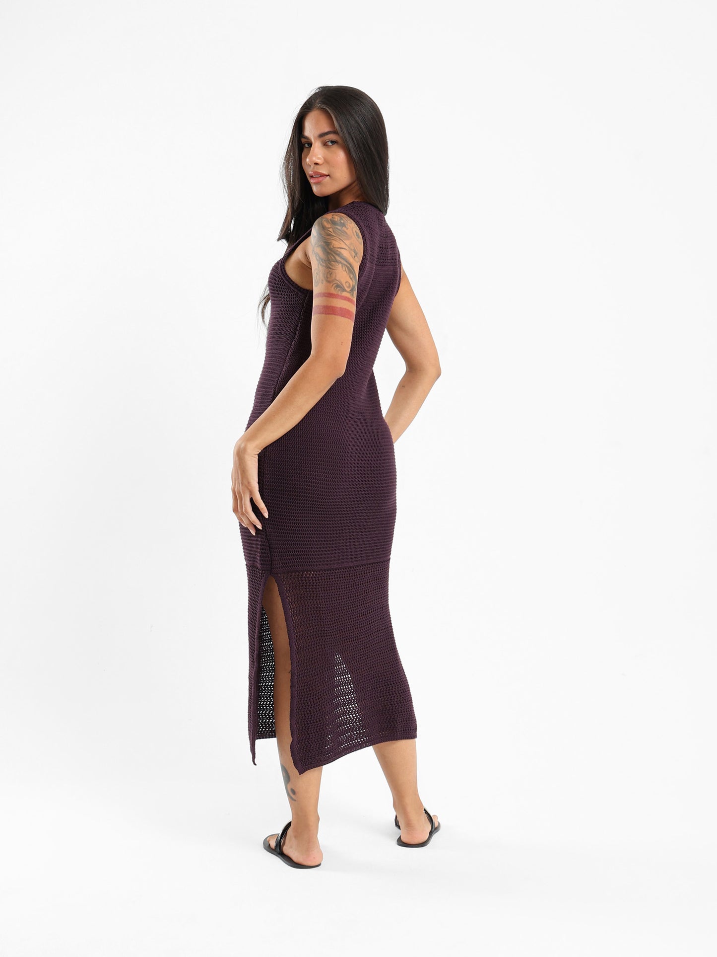 Sleeveless Maxi Dress With Slits
