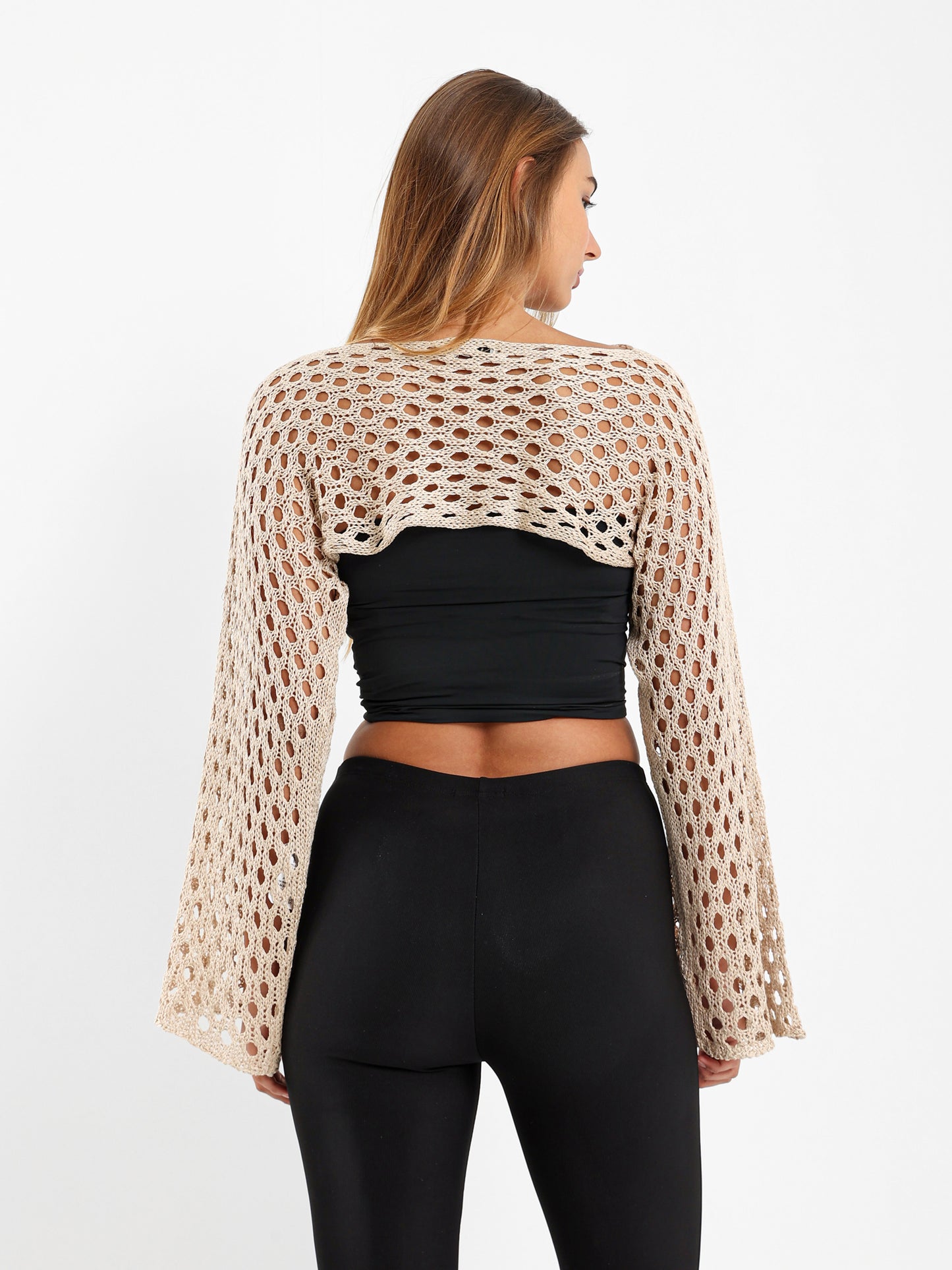 Long-Sleeve Tricot Knit Top