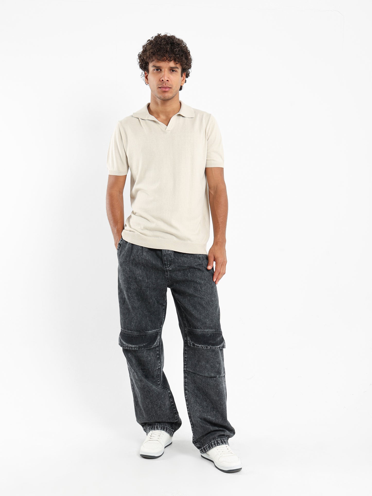 Basic Tricot V-Placket Polo