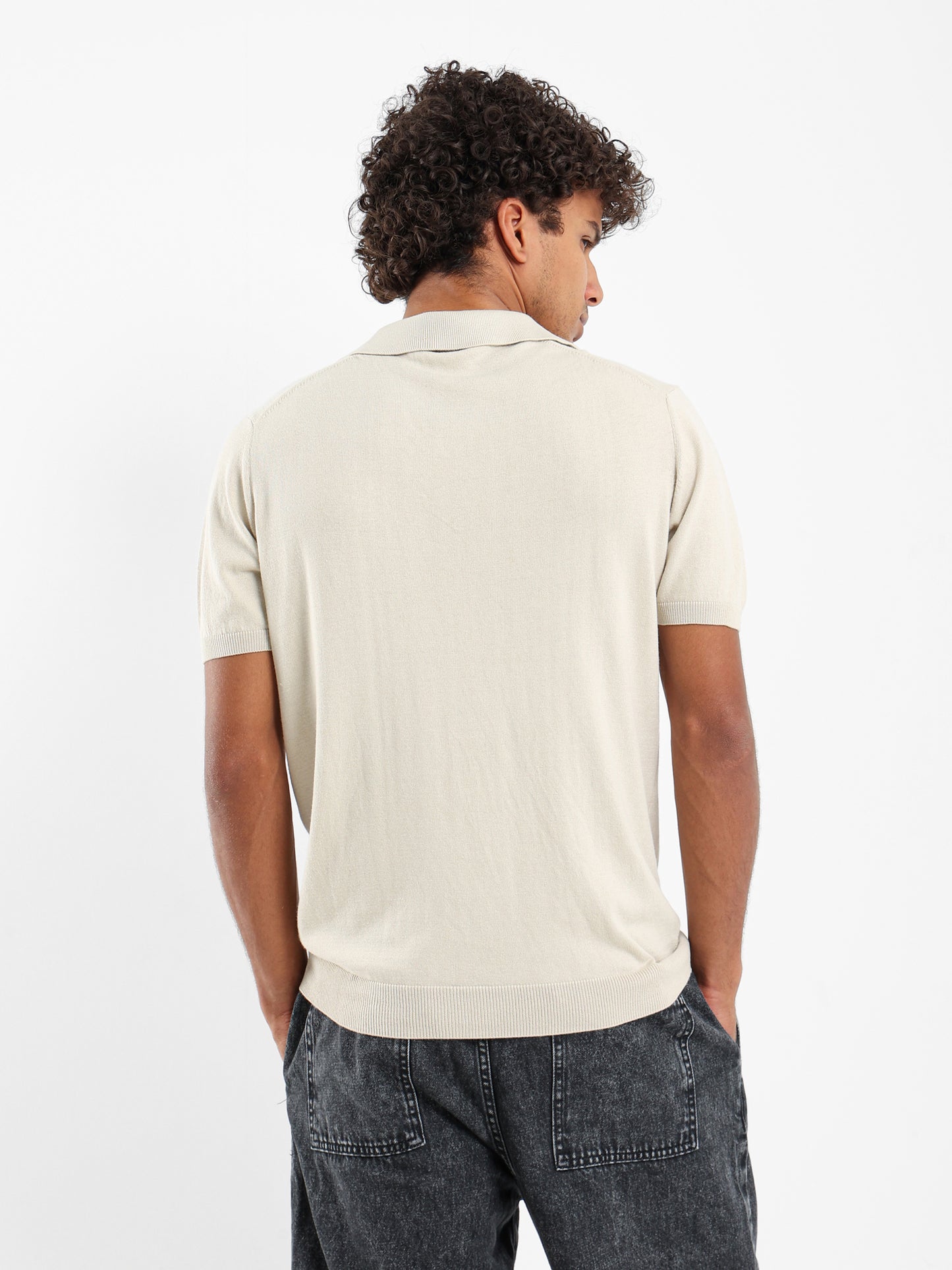 Basic Tricot V-Placket Polo