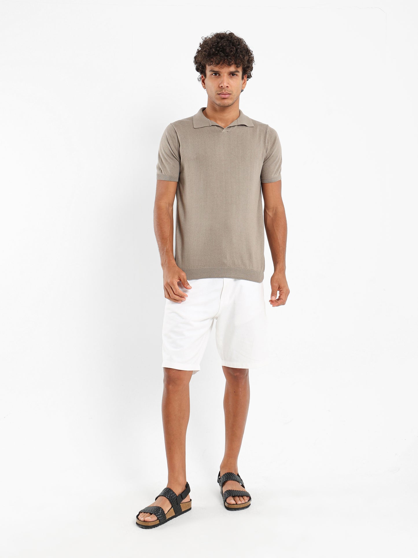 Basic Tricot V-Placket Polo