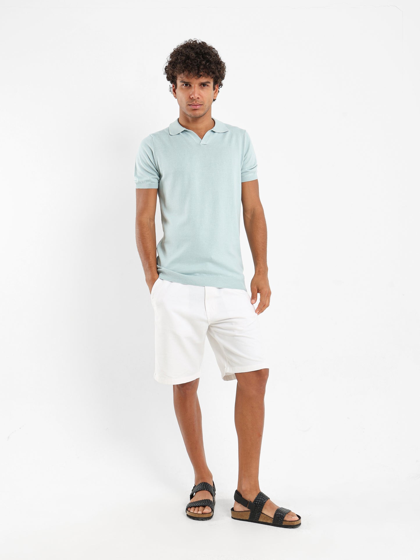 Basic Tricot V-Placket Polo