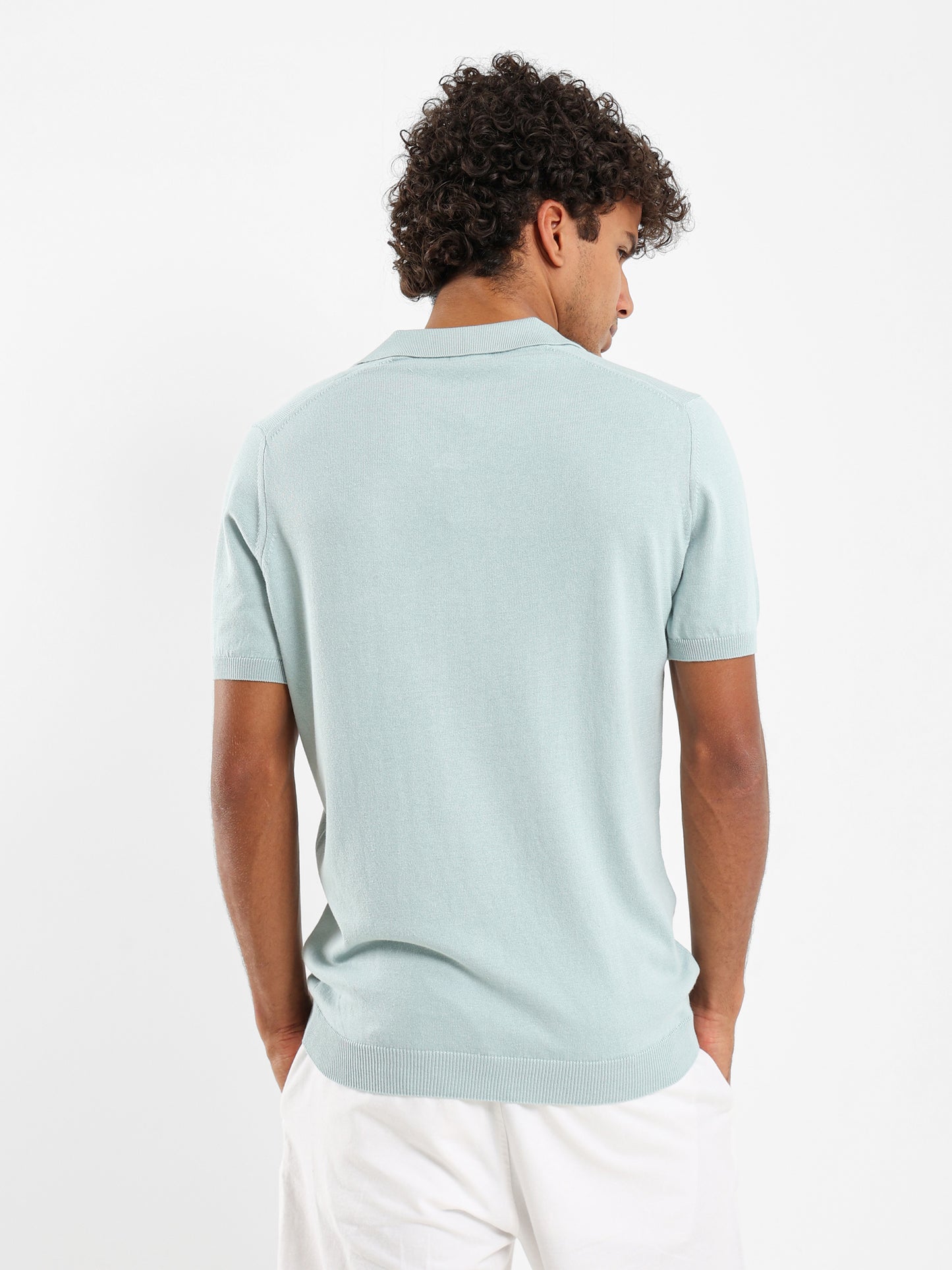 Basic Tricot V-Placket Polo