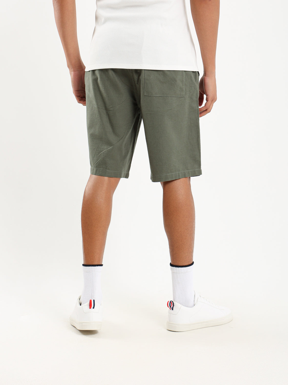 Regular Fit Linen Shorts