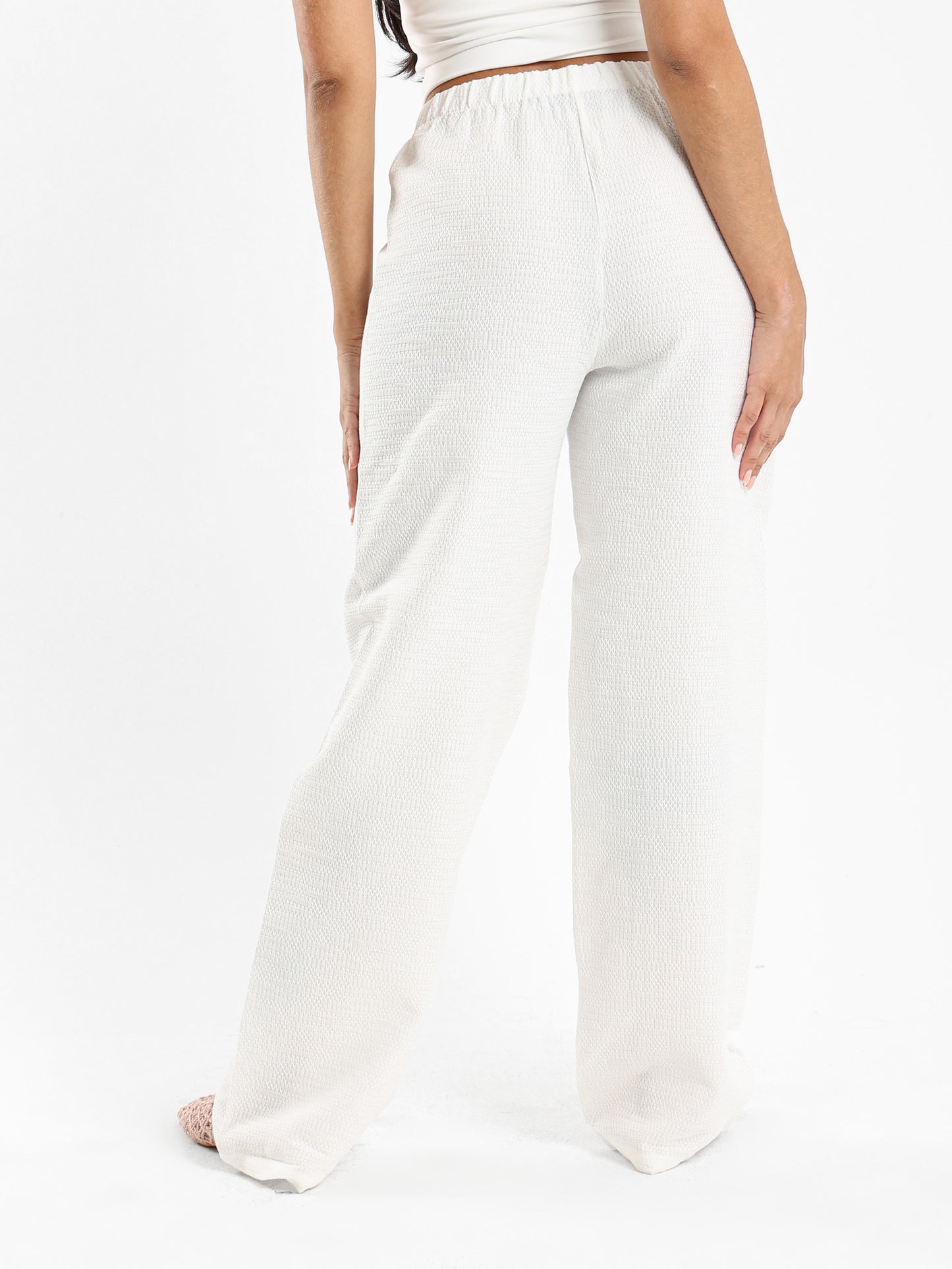 Jacquard Textured Pants
