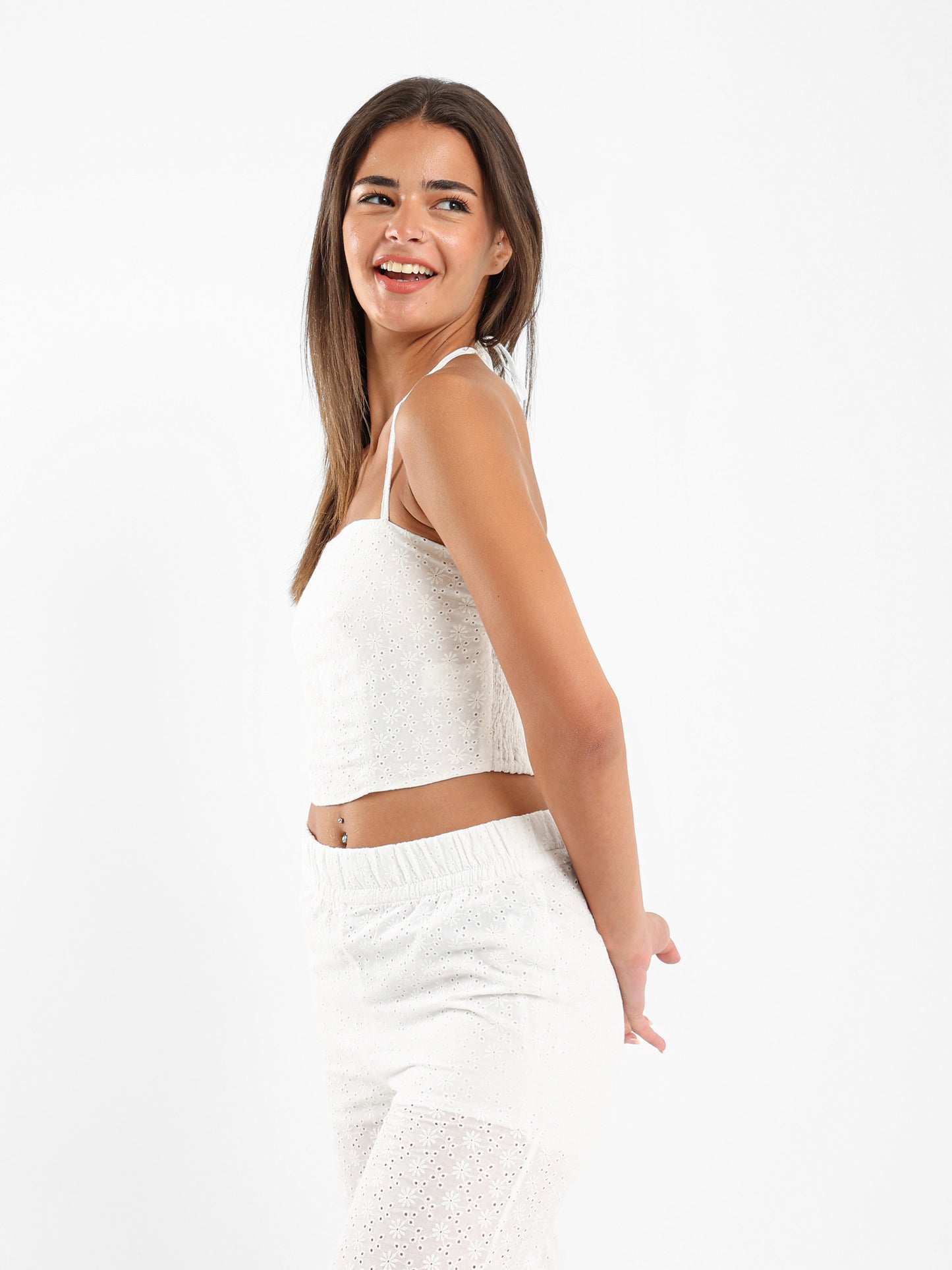Sangallo Cropped Top