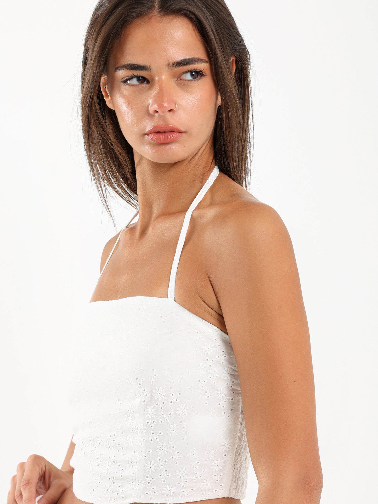 Sangallo Cropped Top