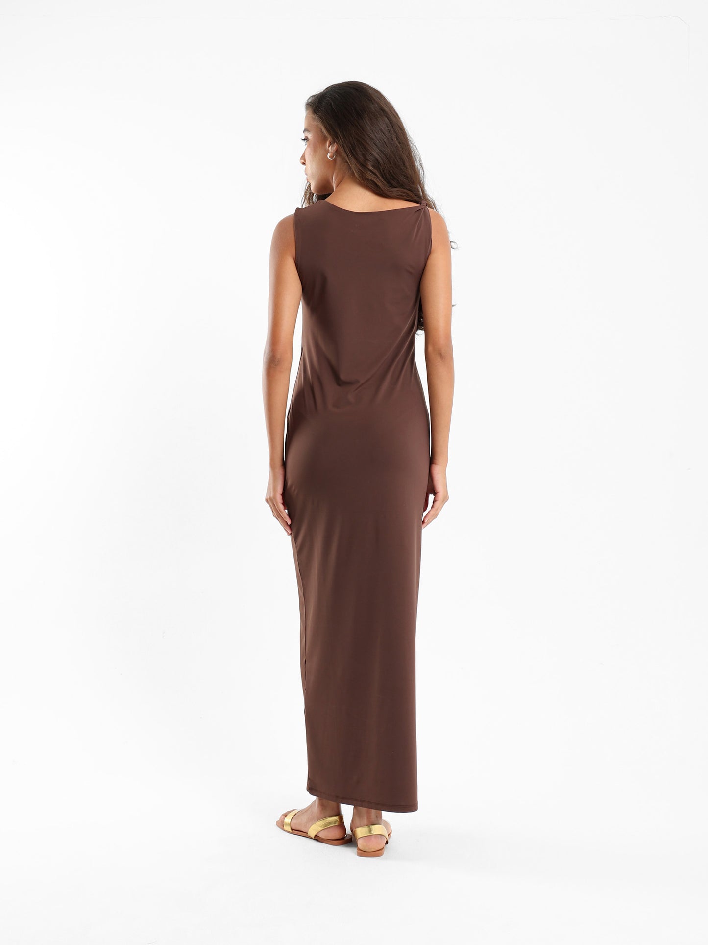 Asymmetric Sleeve Bodycon Dress