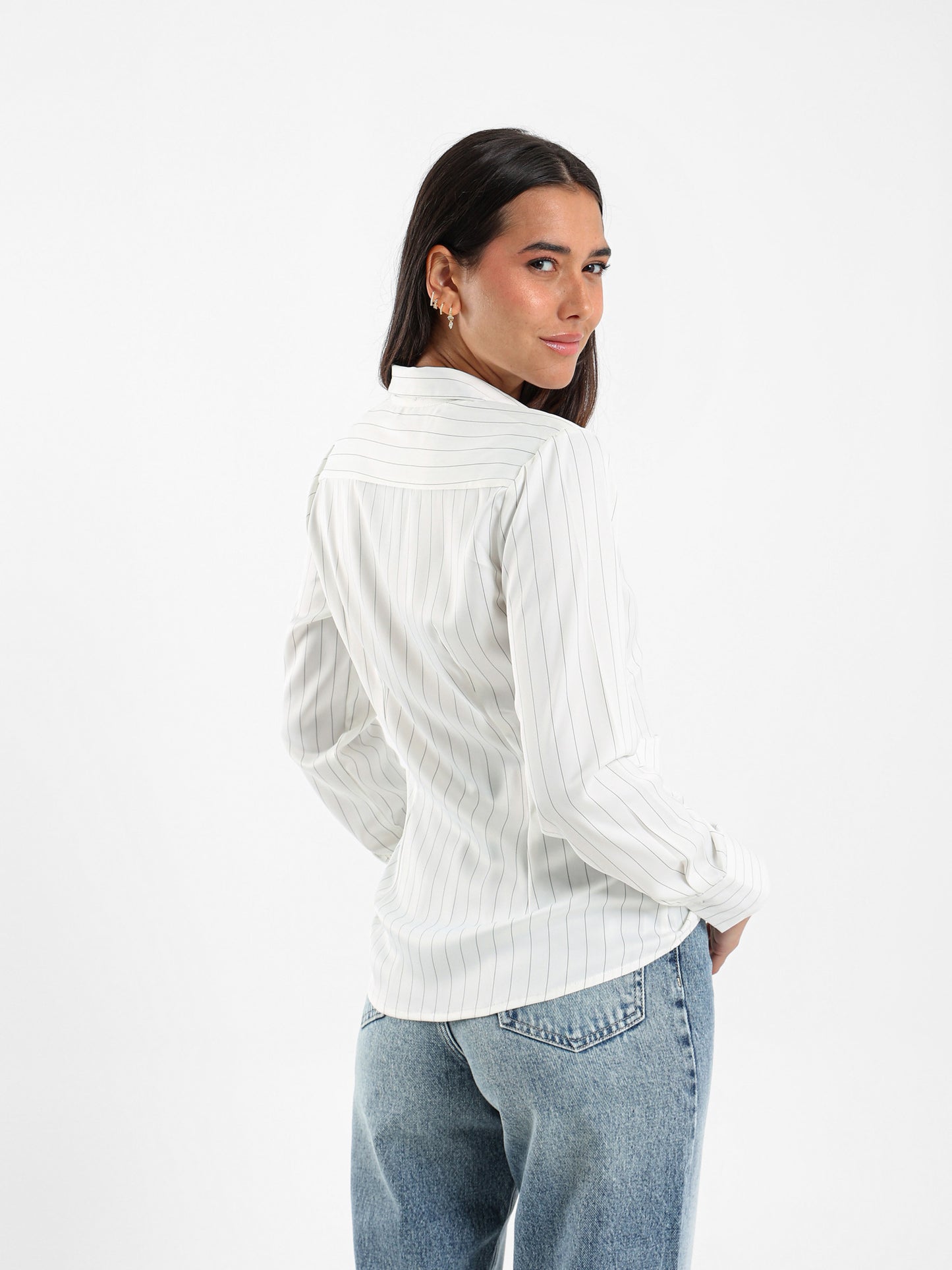 Asymmetric Striped Shirt