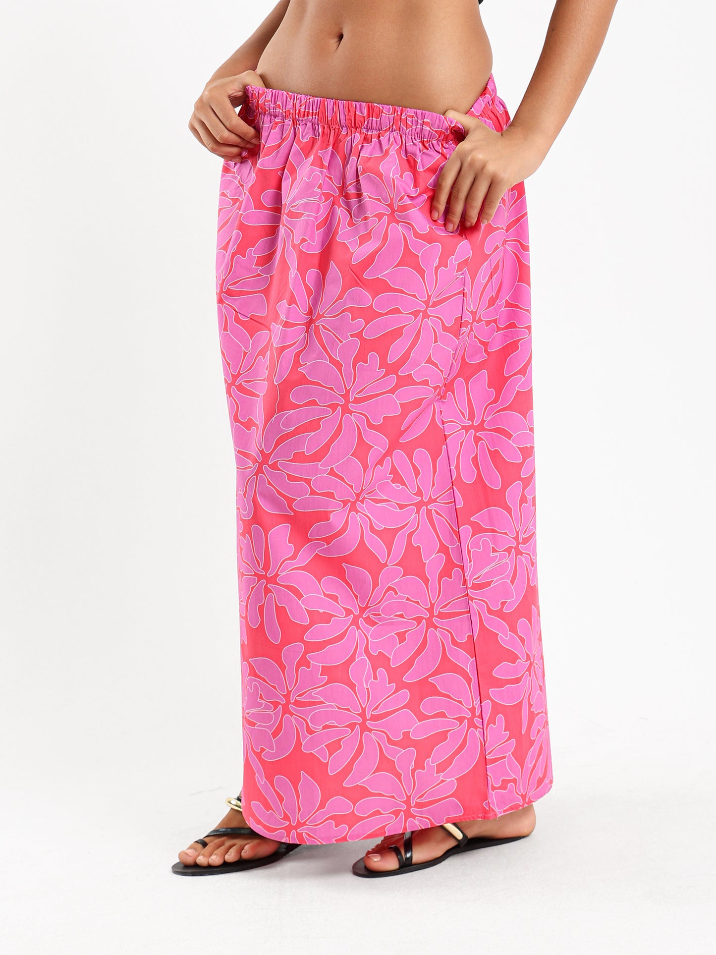 All-Over Print Maxi Skirt