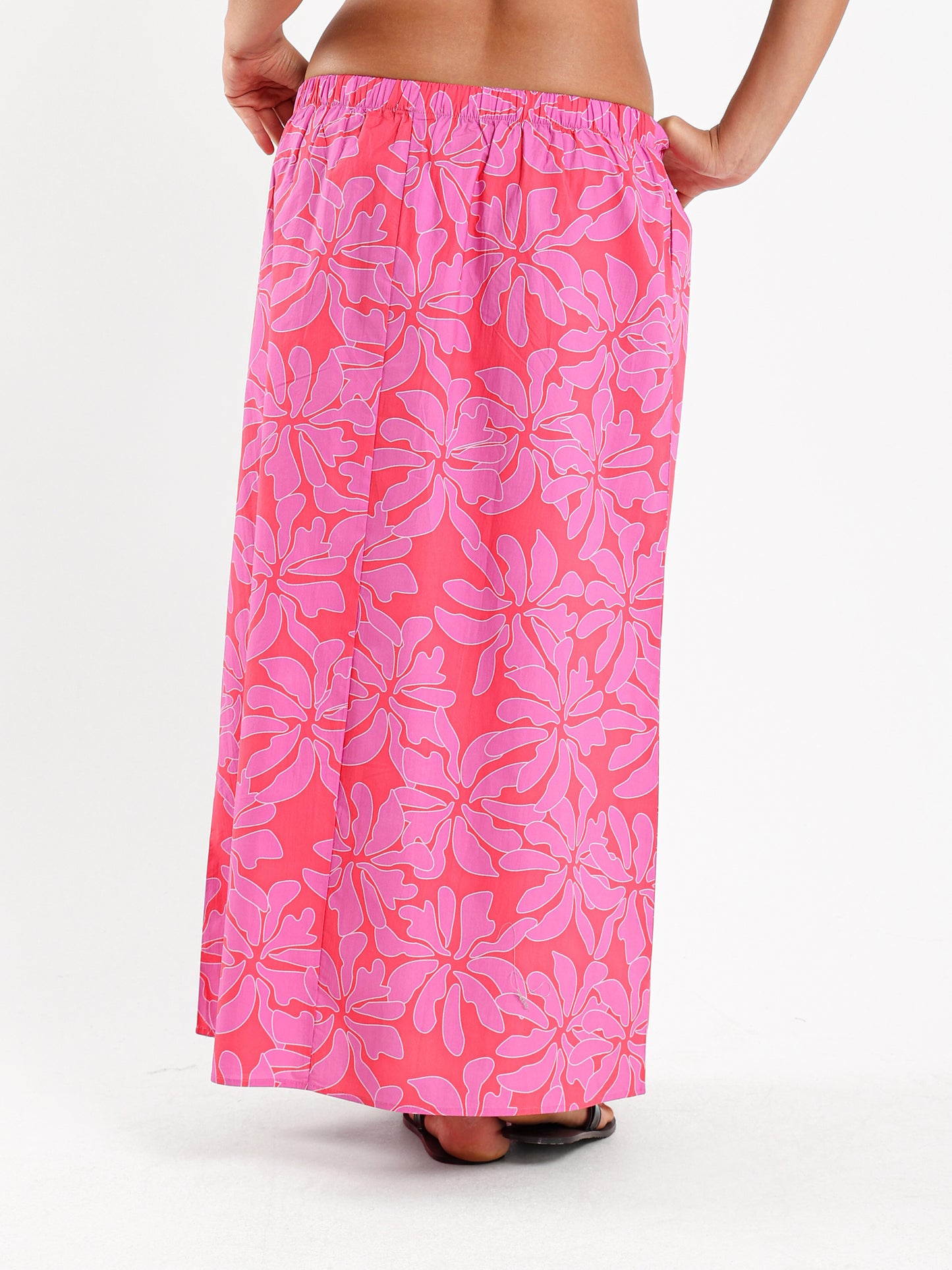 All-Over Print Maxi Skirt