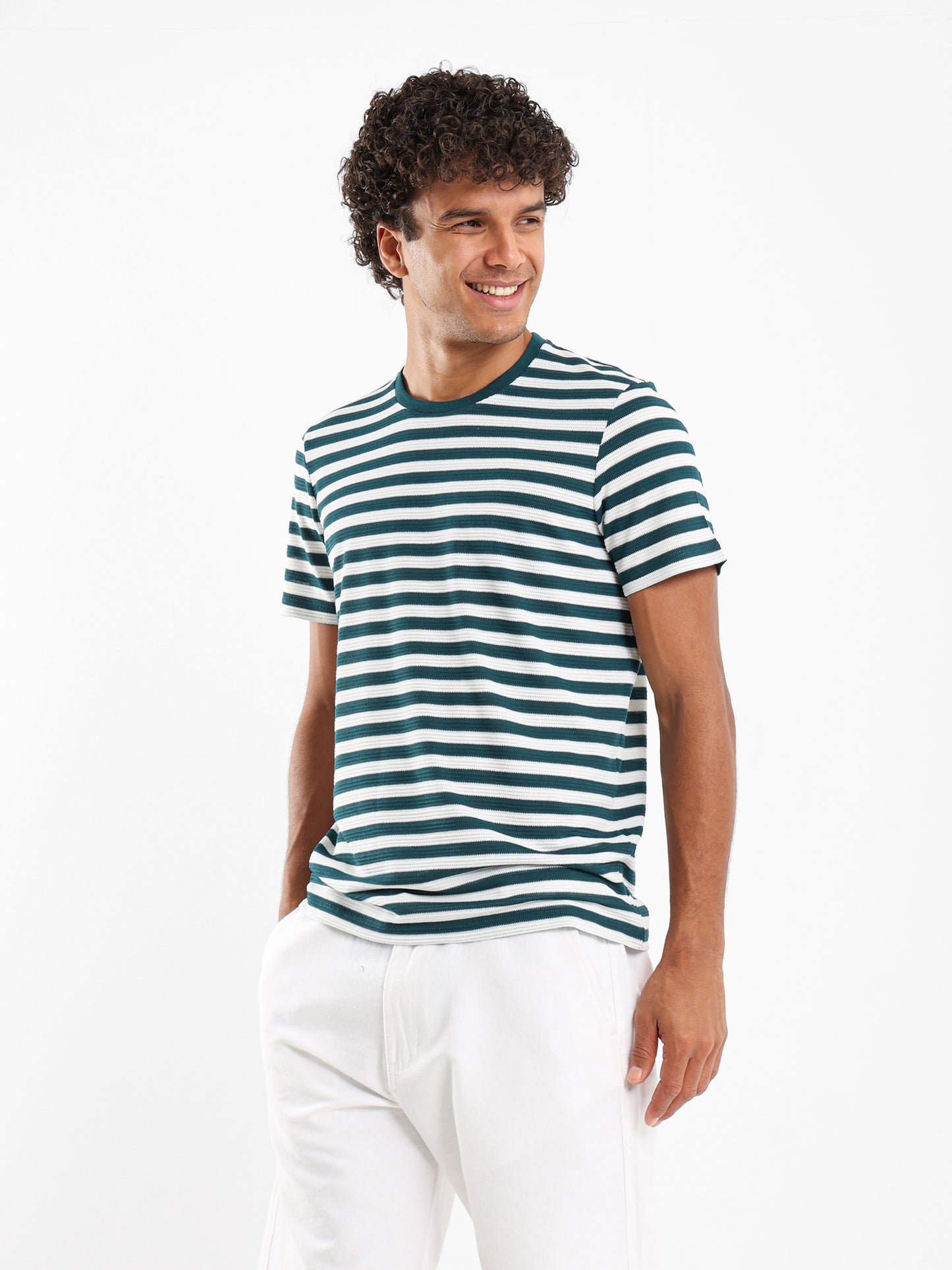 Crew Neck Striped T-Shirt