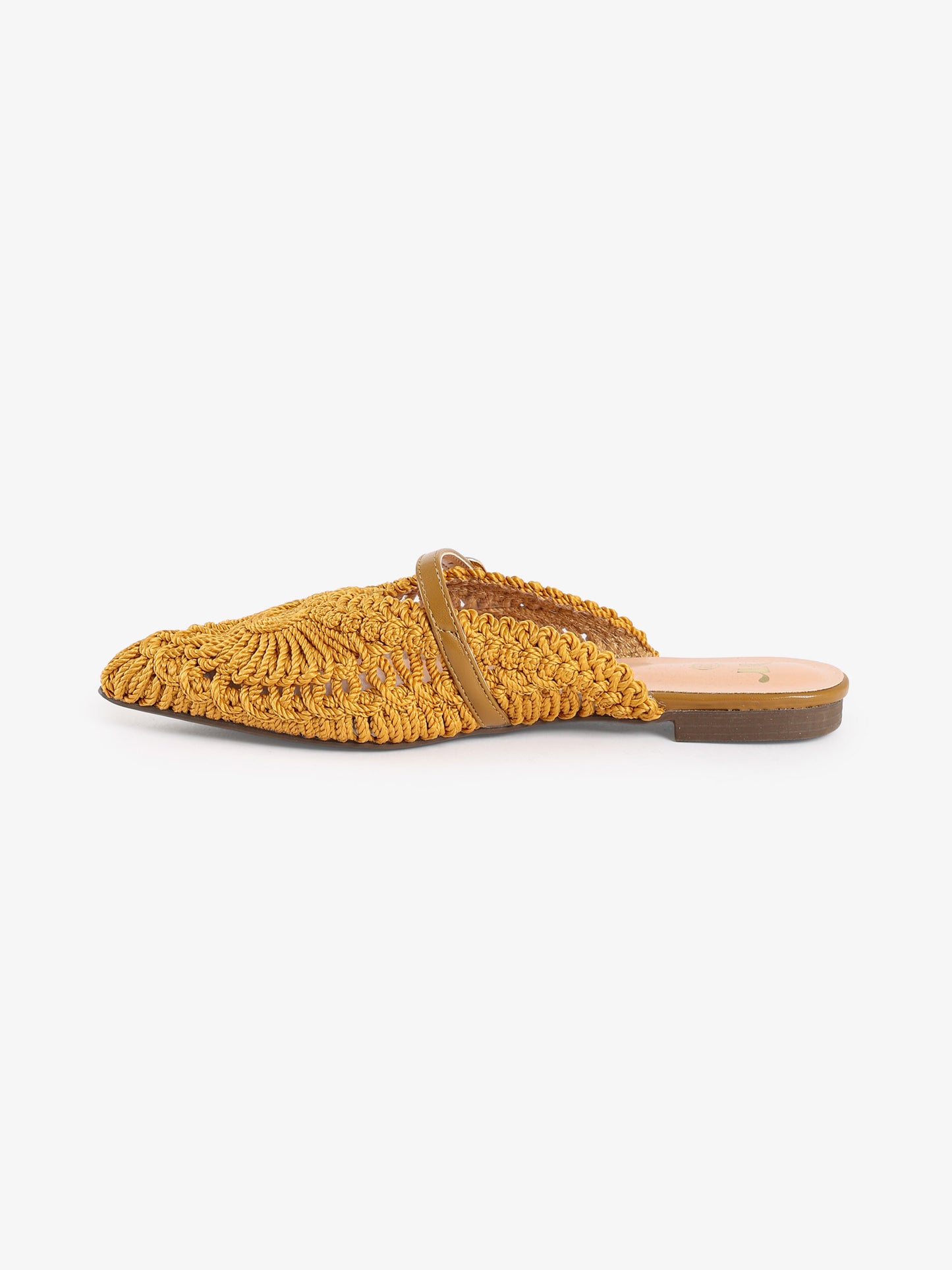 Crochet Pointed-Toe Mules