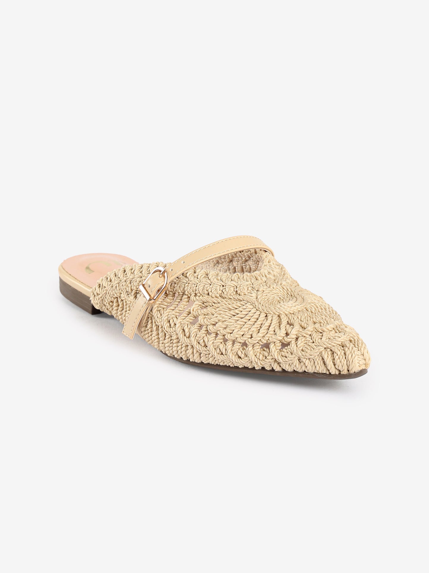 Crochet Pointed-Toe Mules