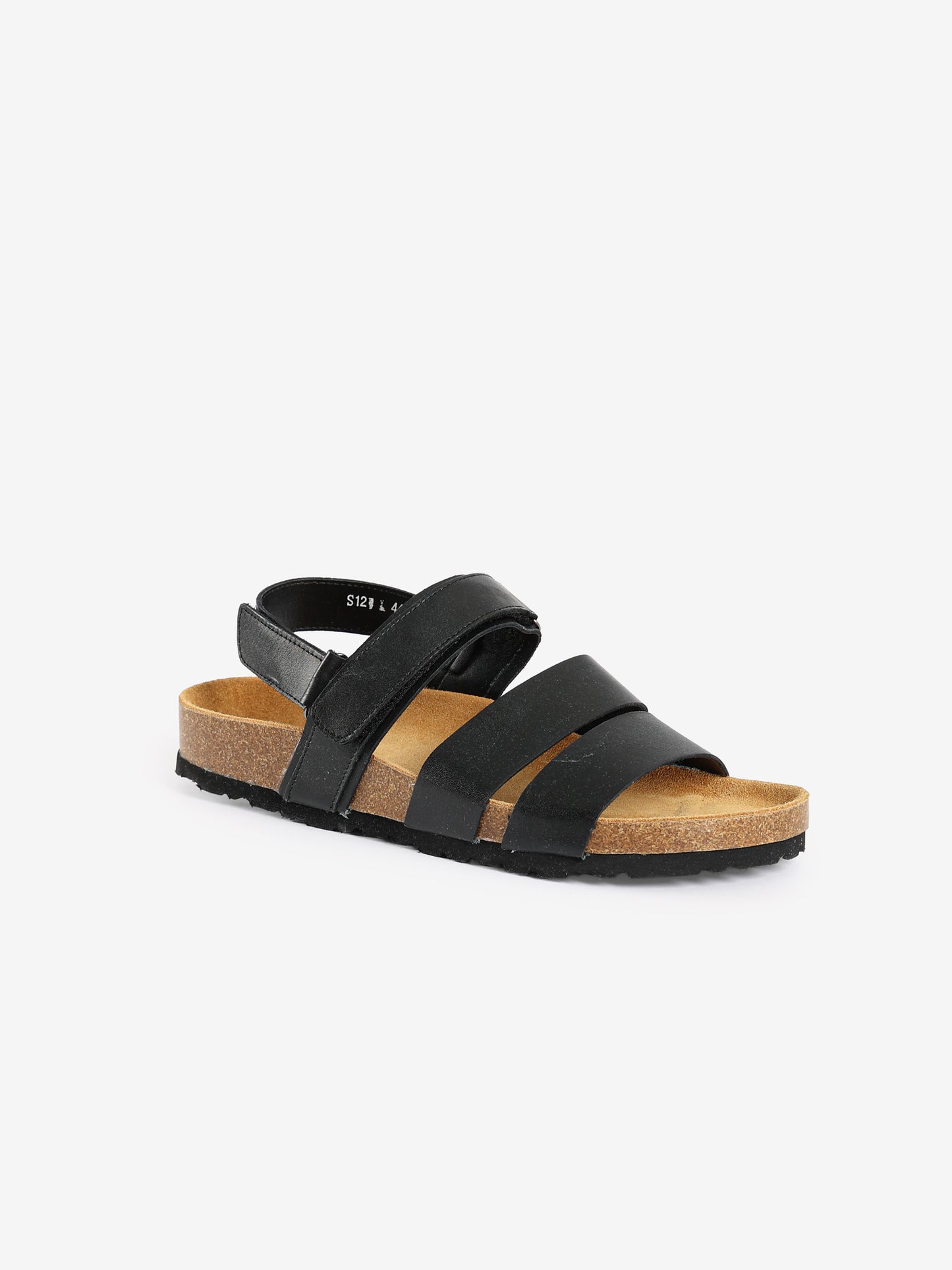 Triple Strap Cork Sole Sandals
