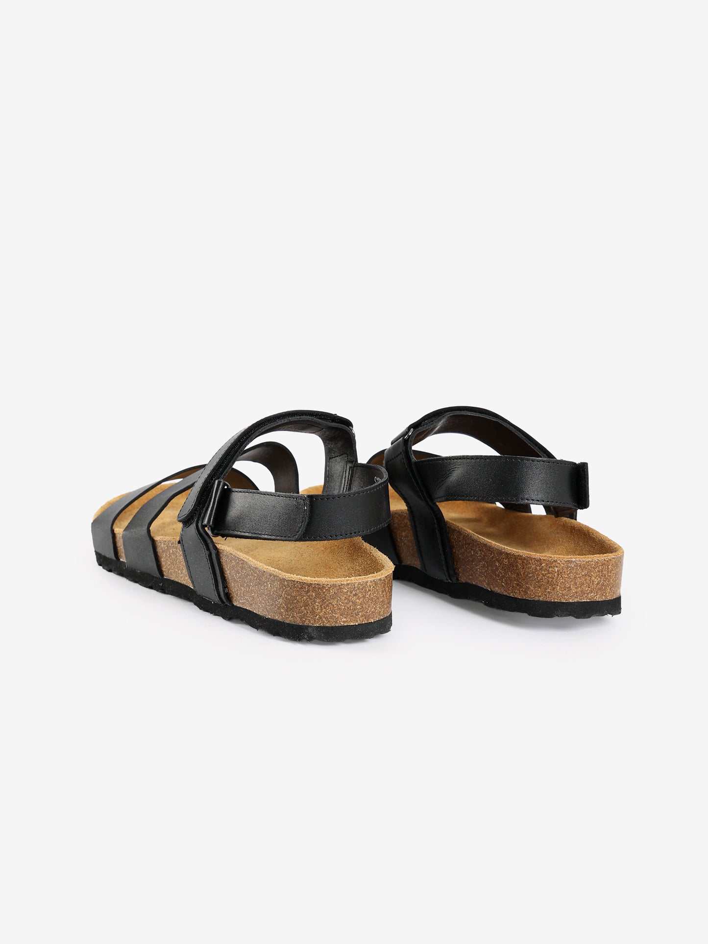 Triple Strap Cork Sole Sandals