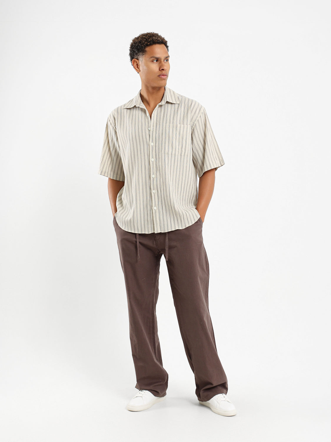 Striped Short Sleeves Shirt