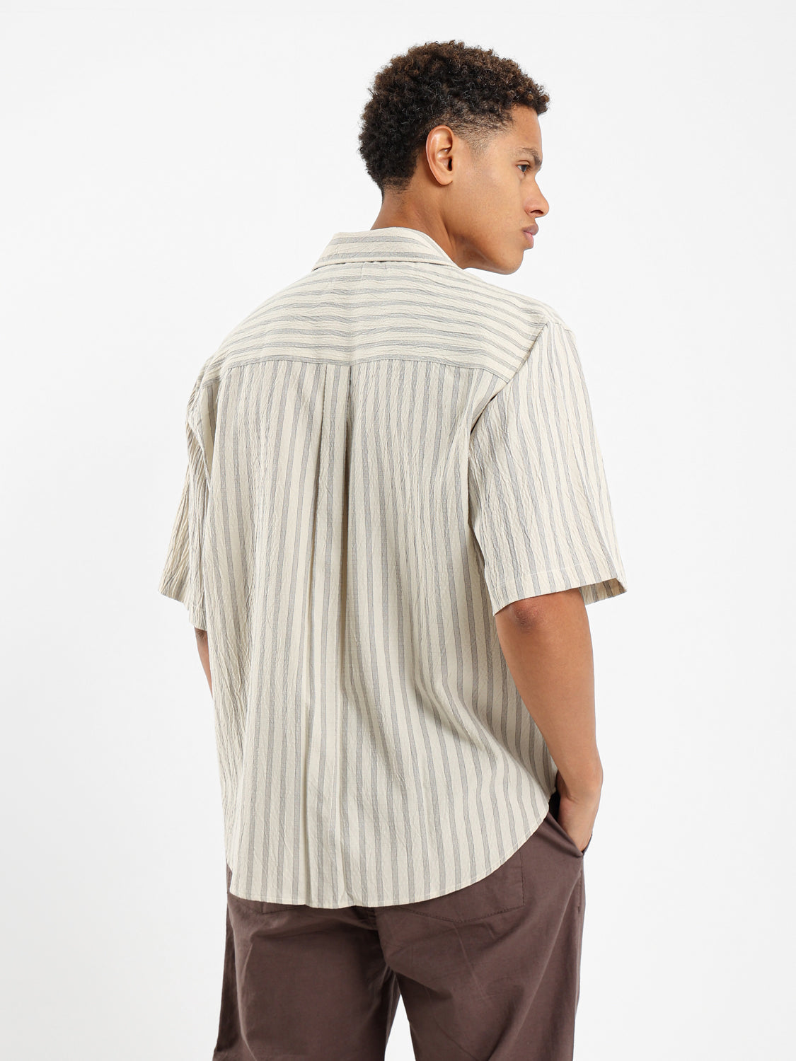 Striped Short Sleeves Shirt