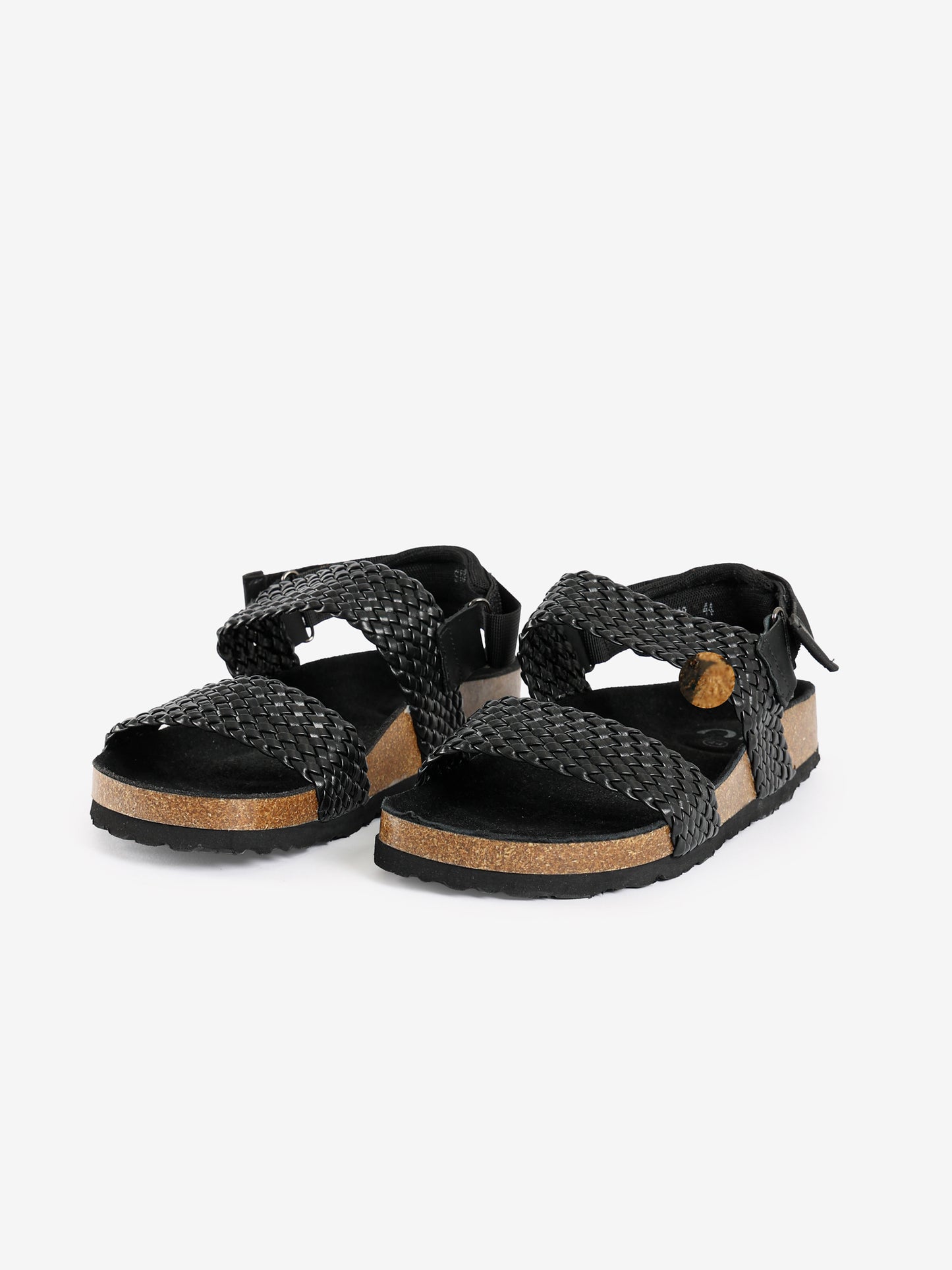 Woven Strap Cork Sandals