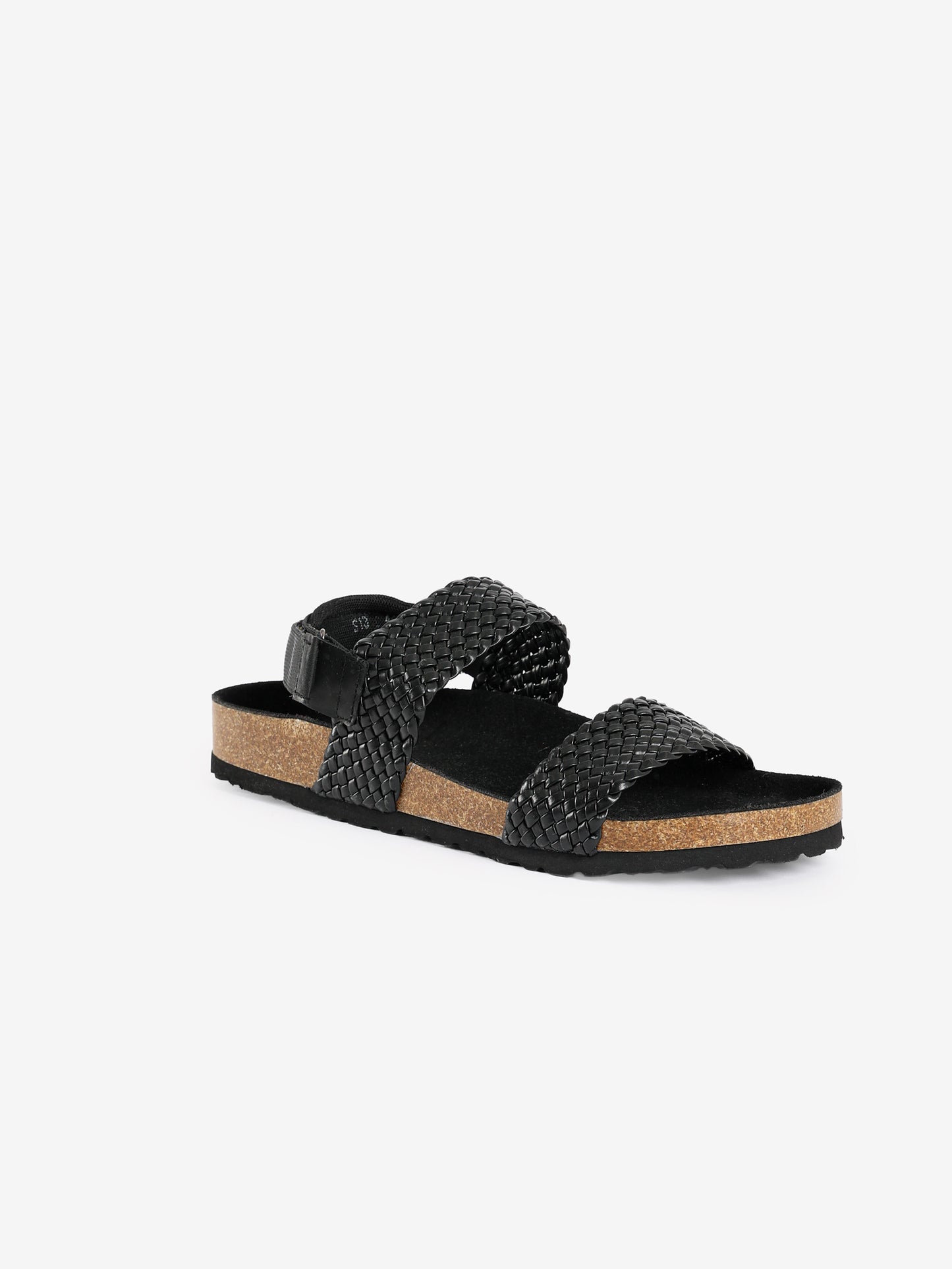 Woven Strap Cork Sandals