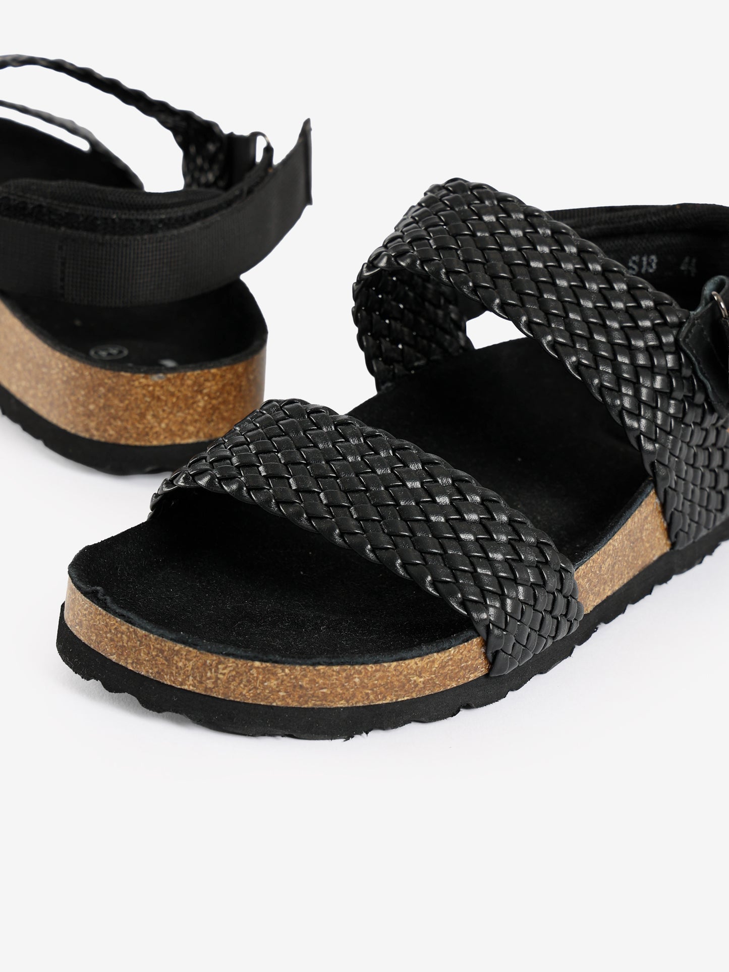 Woven Strap Cork Sandals
