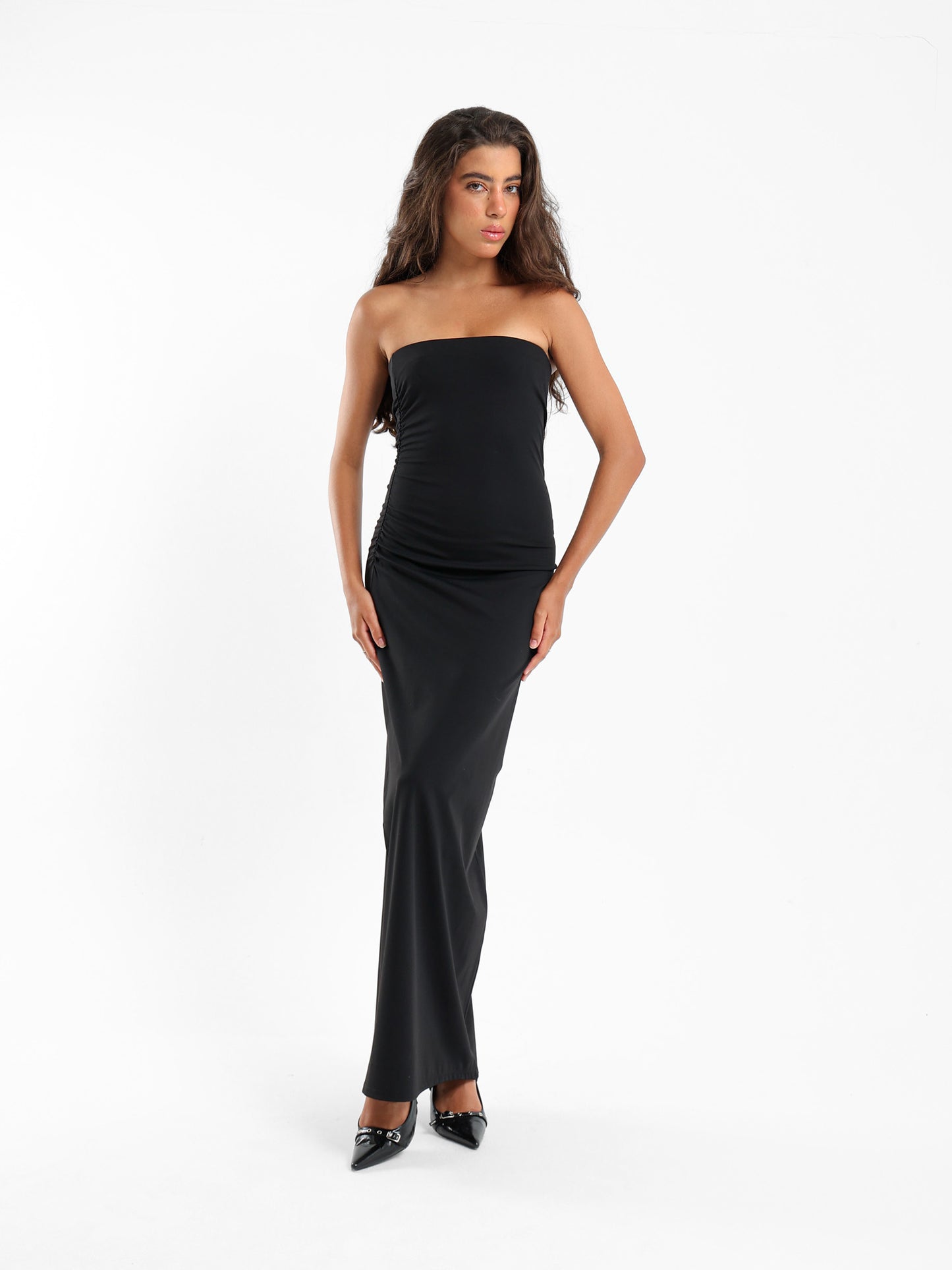 Strapless Bodycon Maxi Dress