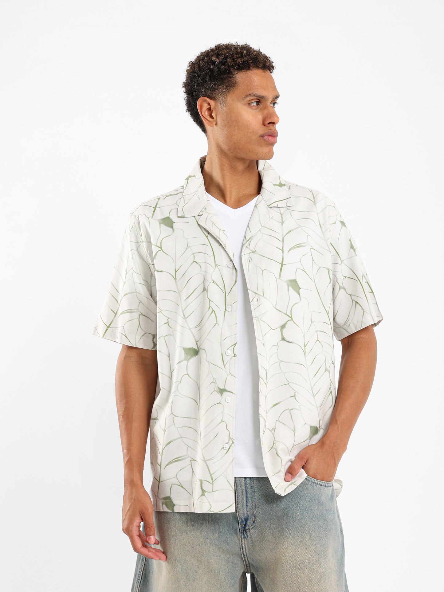 Faded Leaves Camp Shirt