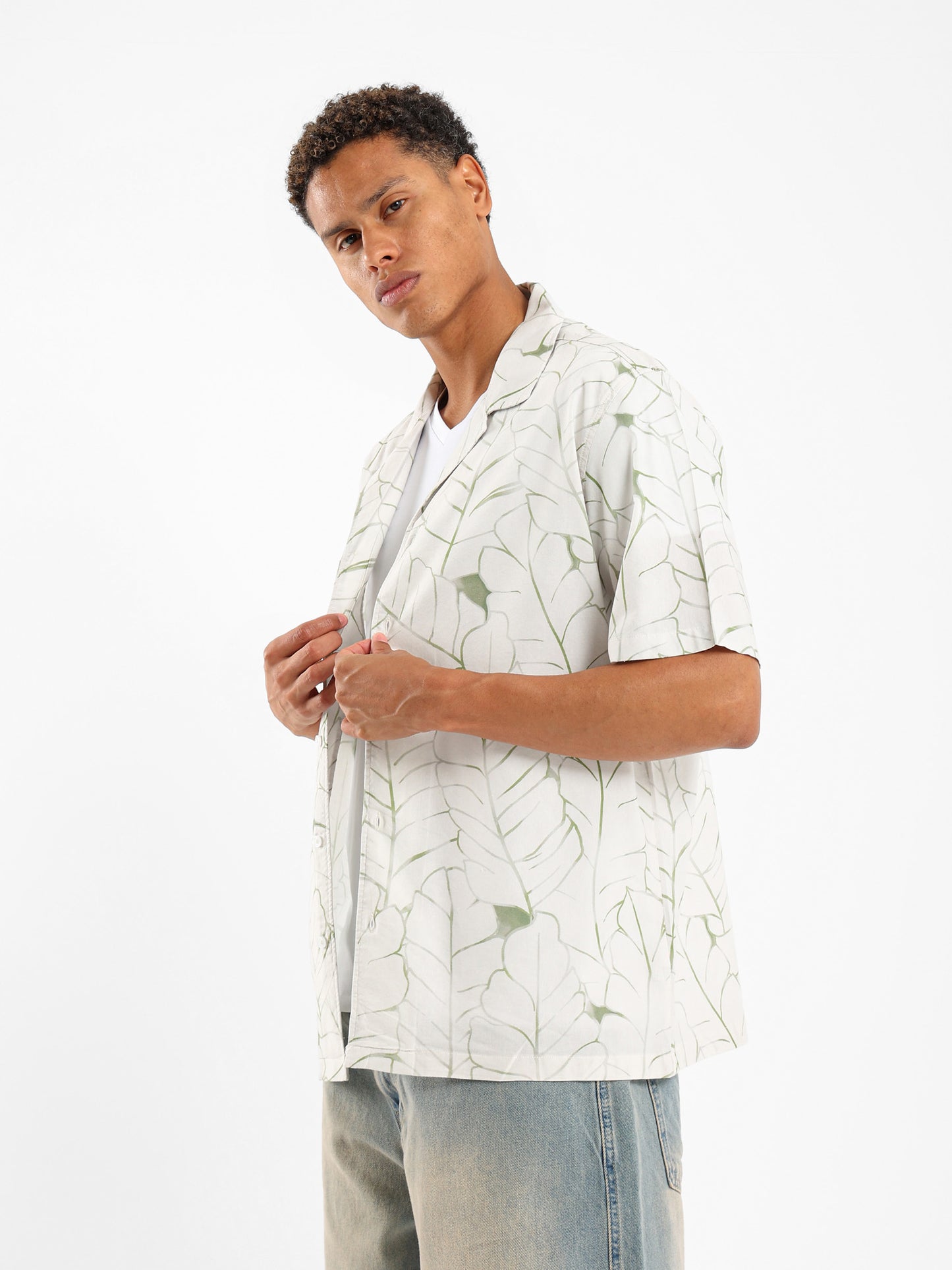 Faded Leaves Camp Shirt